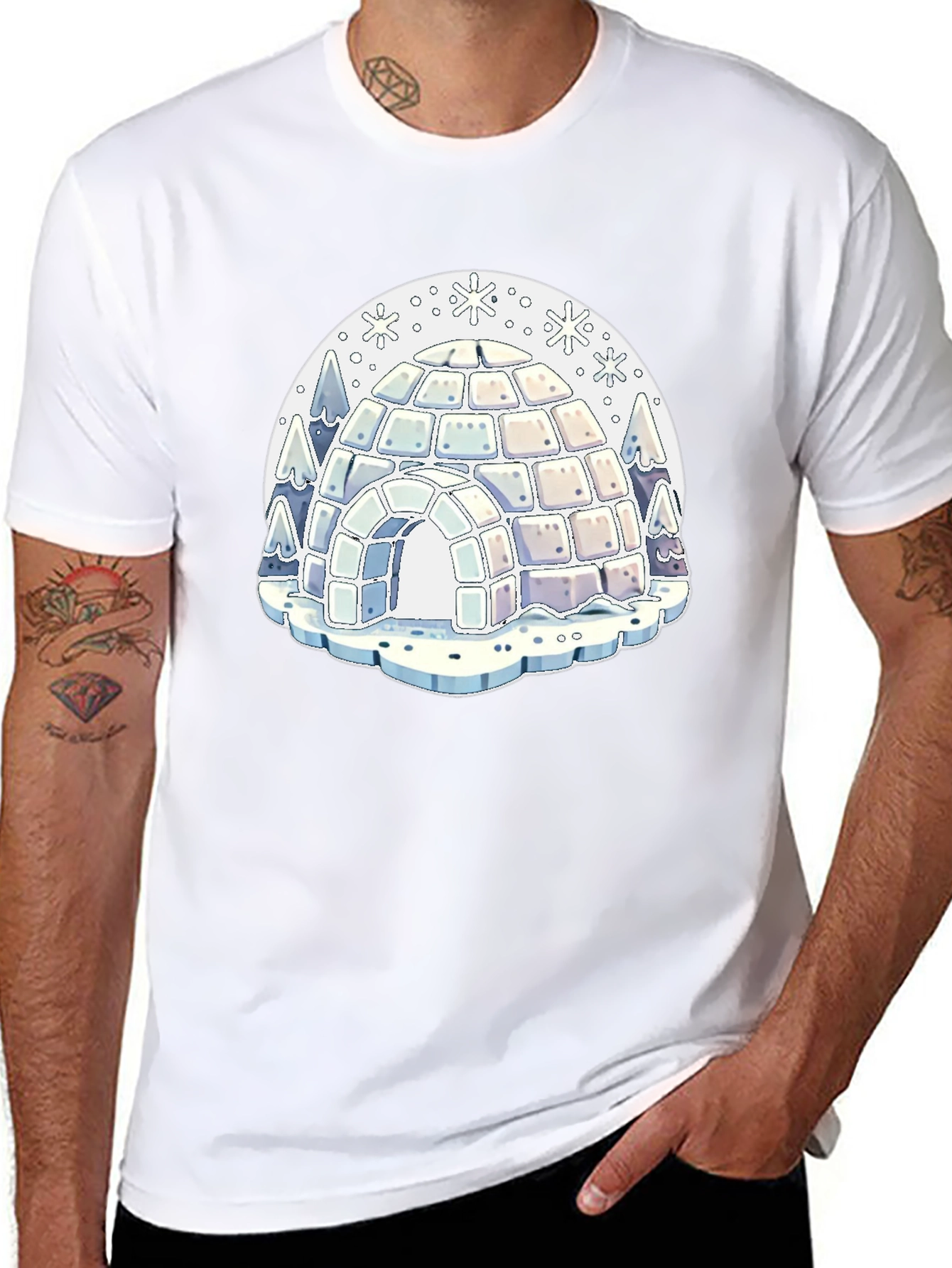 Igloo Graphic Print T-Shirt - Cool Winter Style