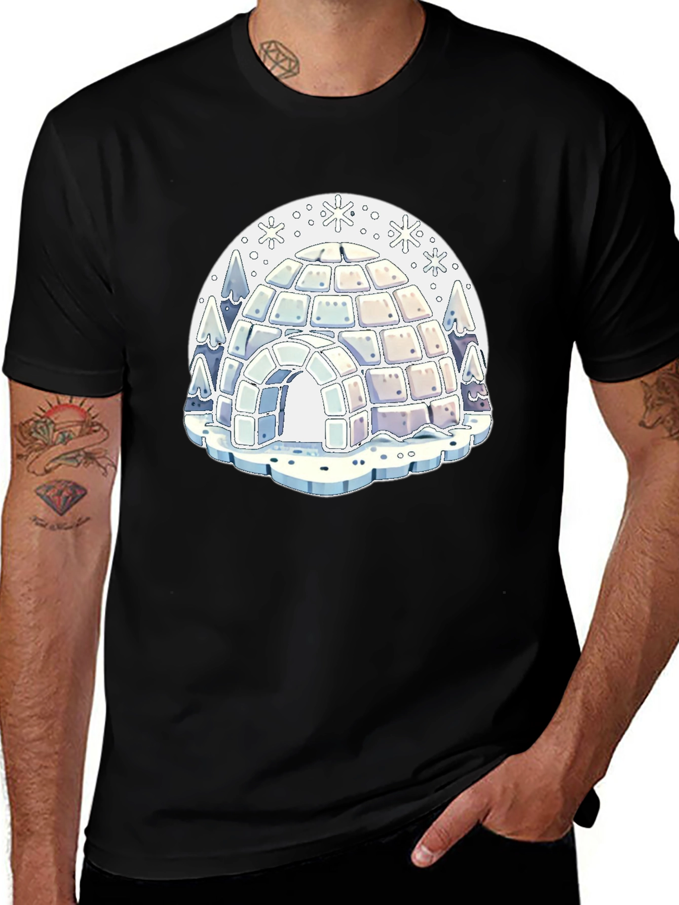 Igloo Graphic Print T-Shirt - Cool Winter Style