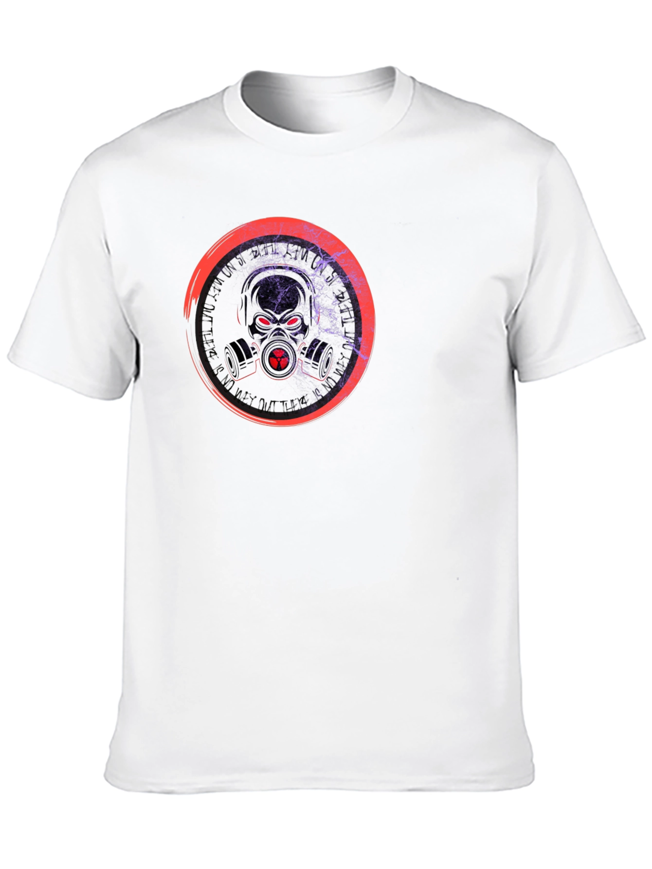 Toxic Gas Mask Graphic Black T-Shirt
