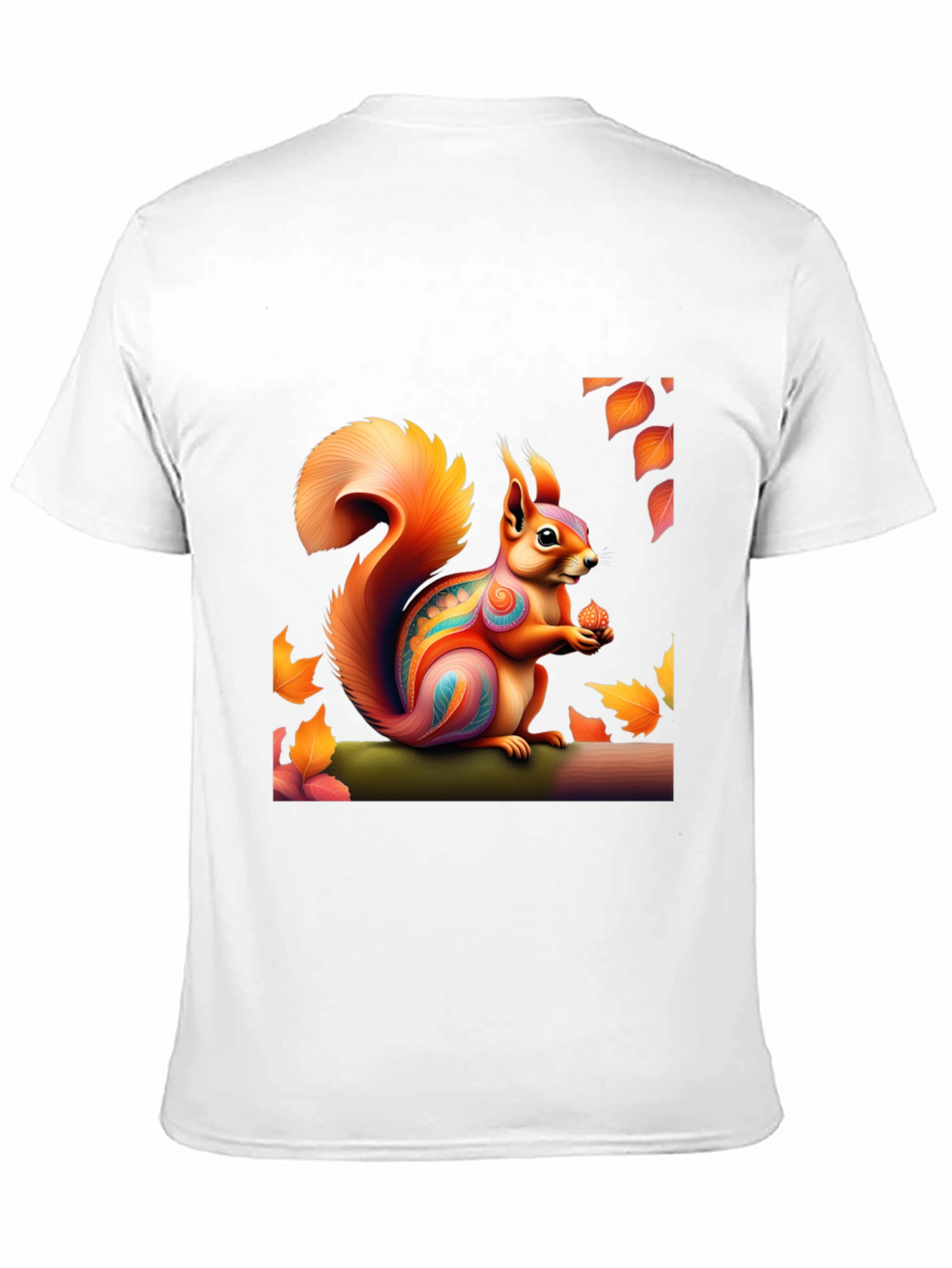 Squirrel Art T-Shirt - Nature Graphic Tee