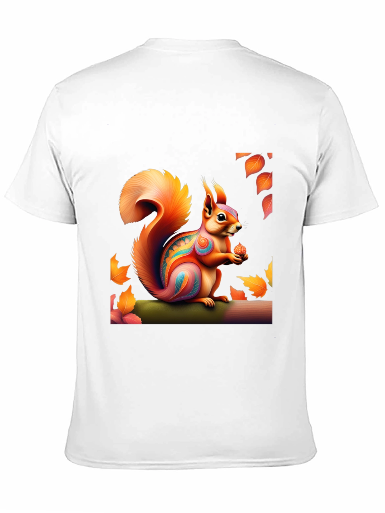 Squirrel Art T-Shirt - Nature Graphic Tee