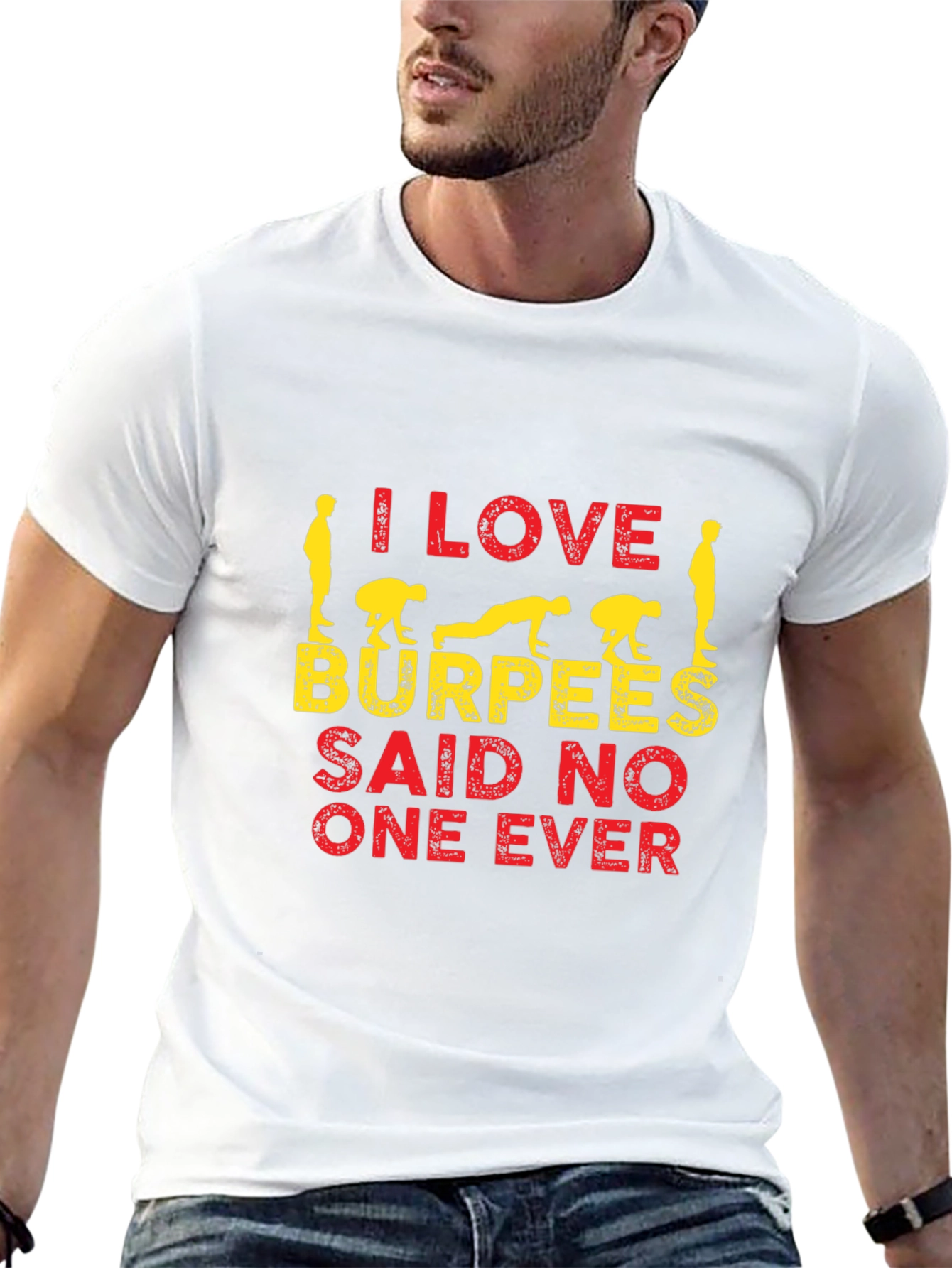 I Love Burpees T-Shirt - Funny Workout Tee