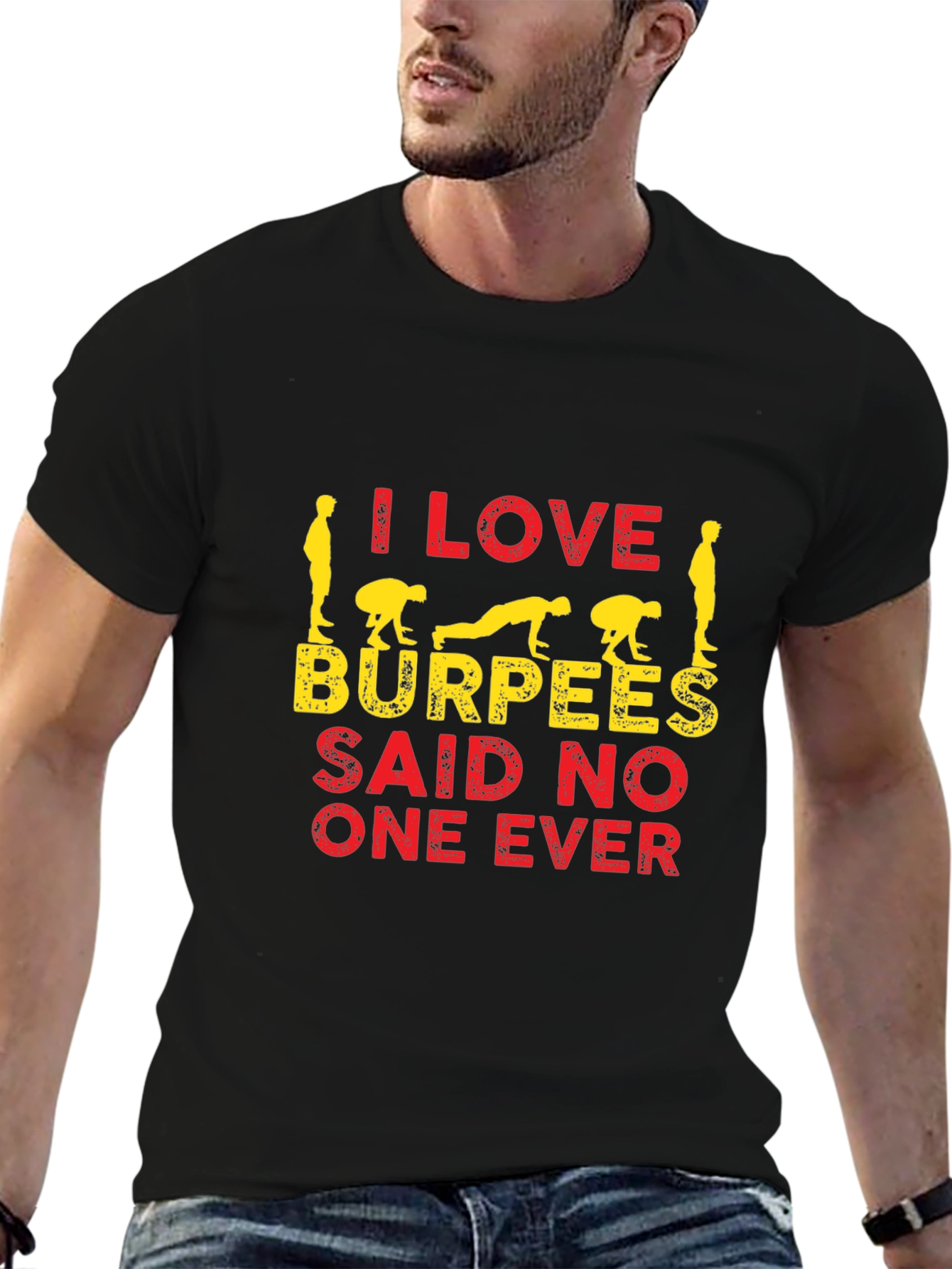 I Love Burpees T-Shirt - Funny Workout Tee