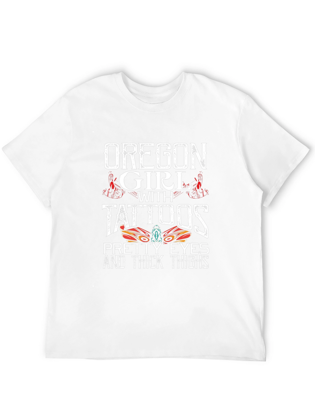 Oregon Girl with Tattoos Graphic T-Shirt