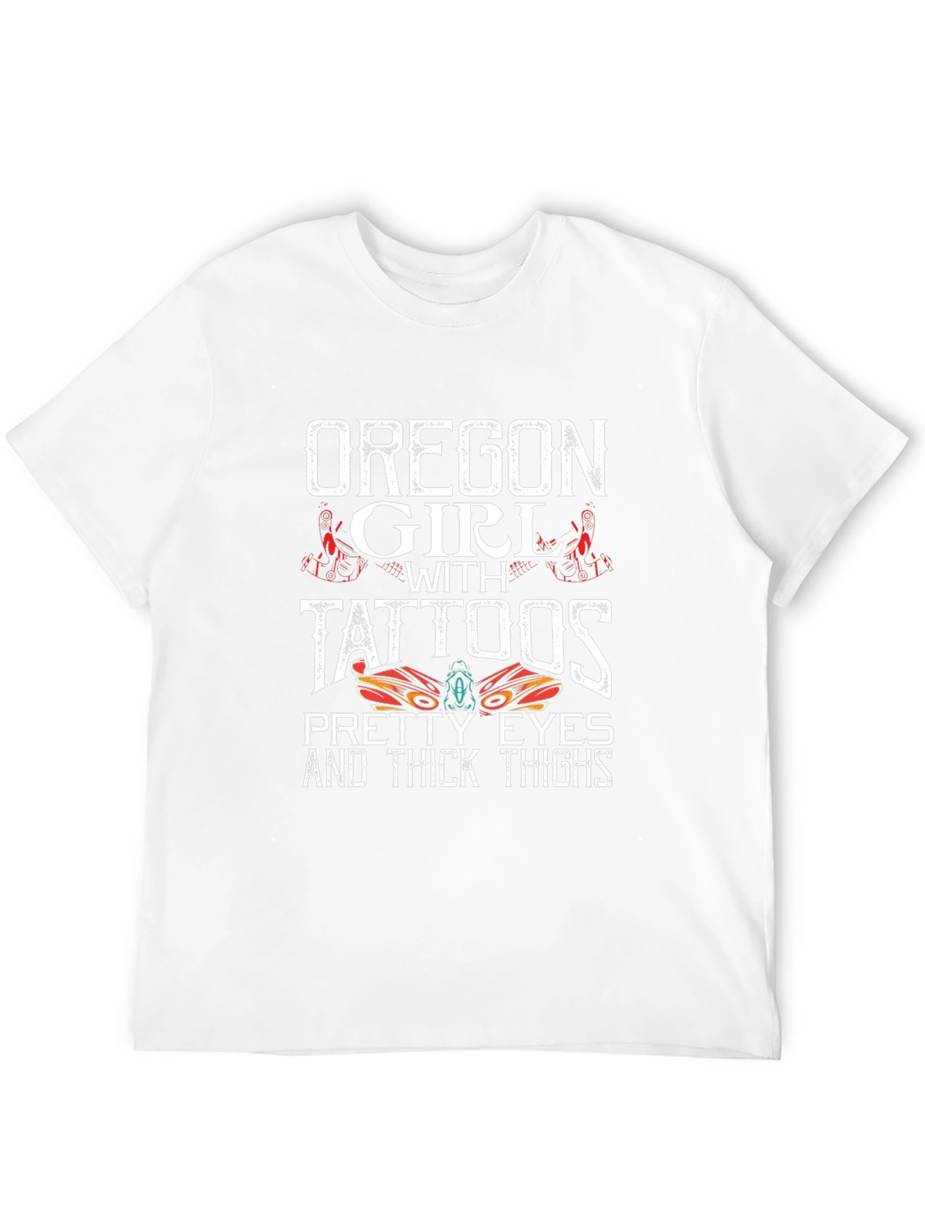 Oregon Girl with Tattoos Graphic T-Shirt