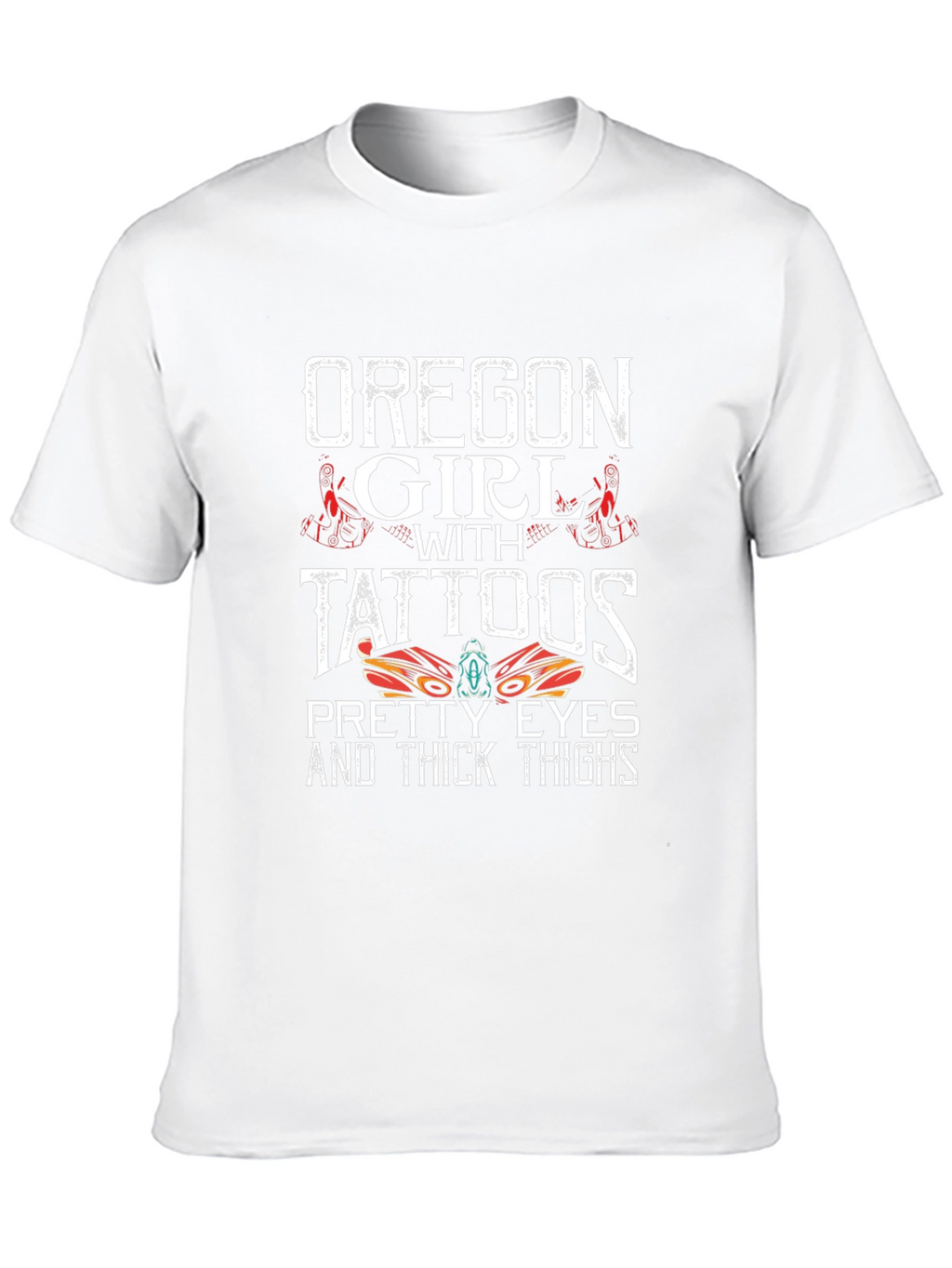 Oregon Girl with Tattoos Graphic T-Shirt