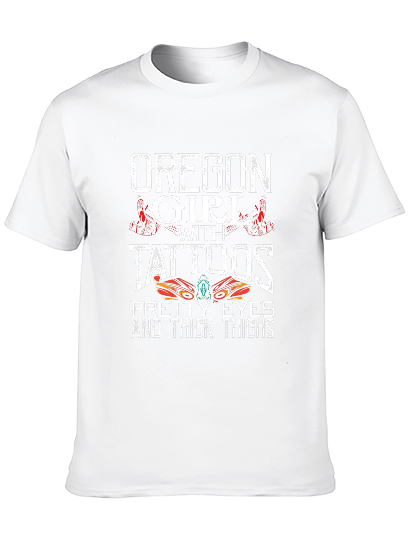 Oregon Girl with Tattoos Graphic T-Shirt