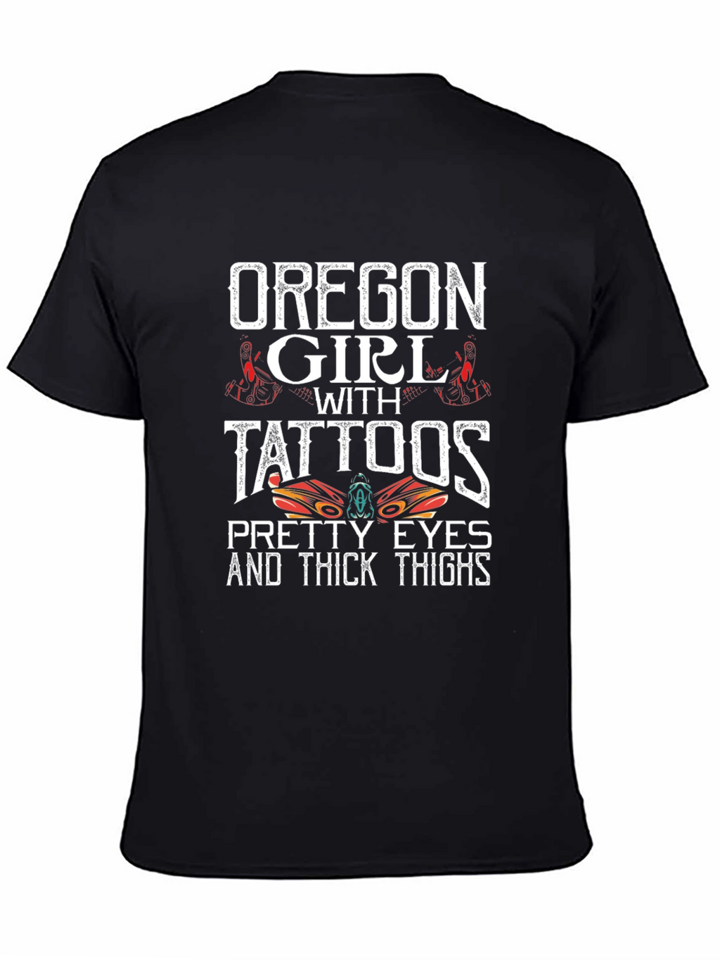 Oregon Girl with Tattoos Graphic T-Shirt