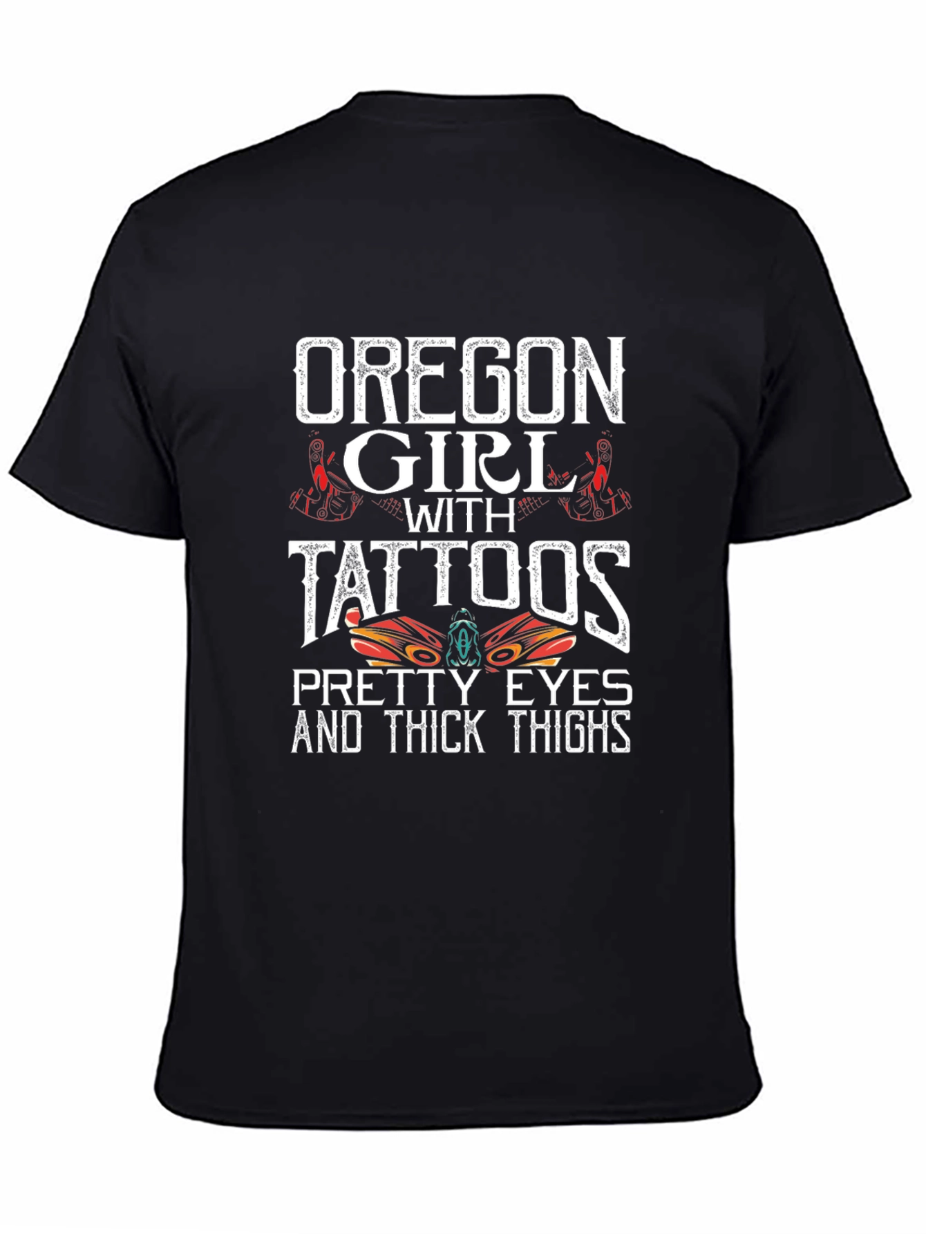Oregon Girl with Tattoos Graphic T-Shirt