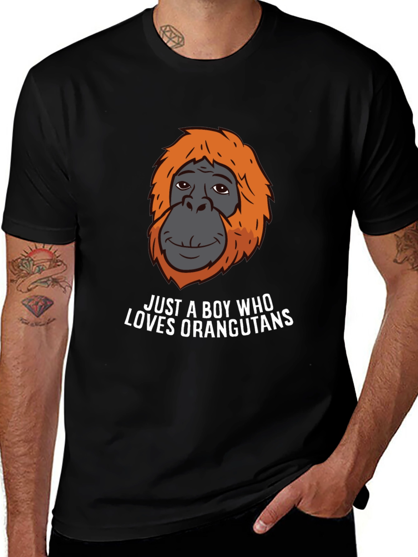 Boy Who Loves Orangutans T-Shirt