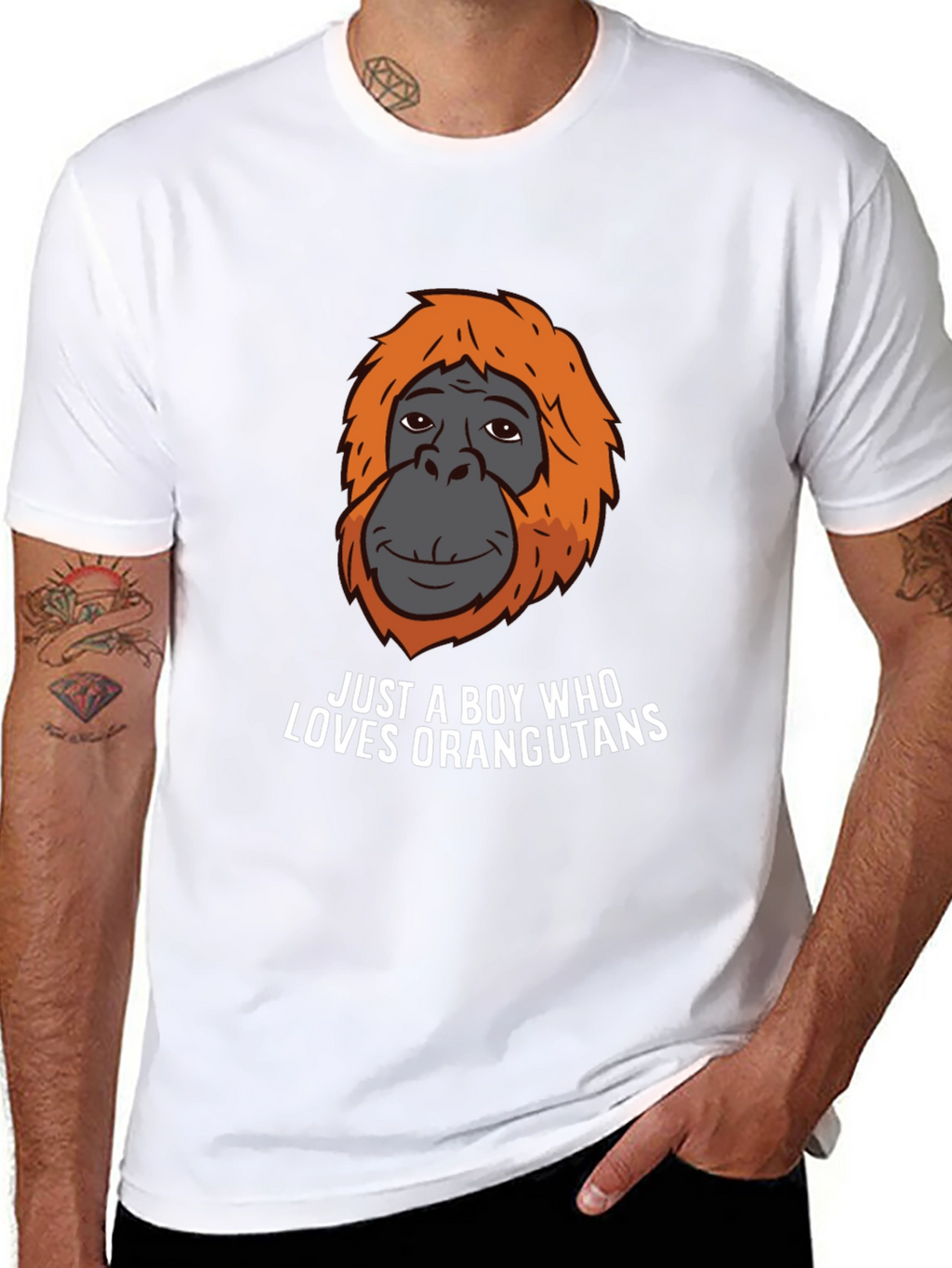 Boy Who Loves Orangutans T-Shirt