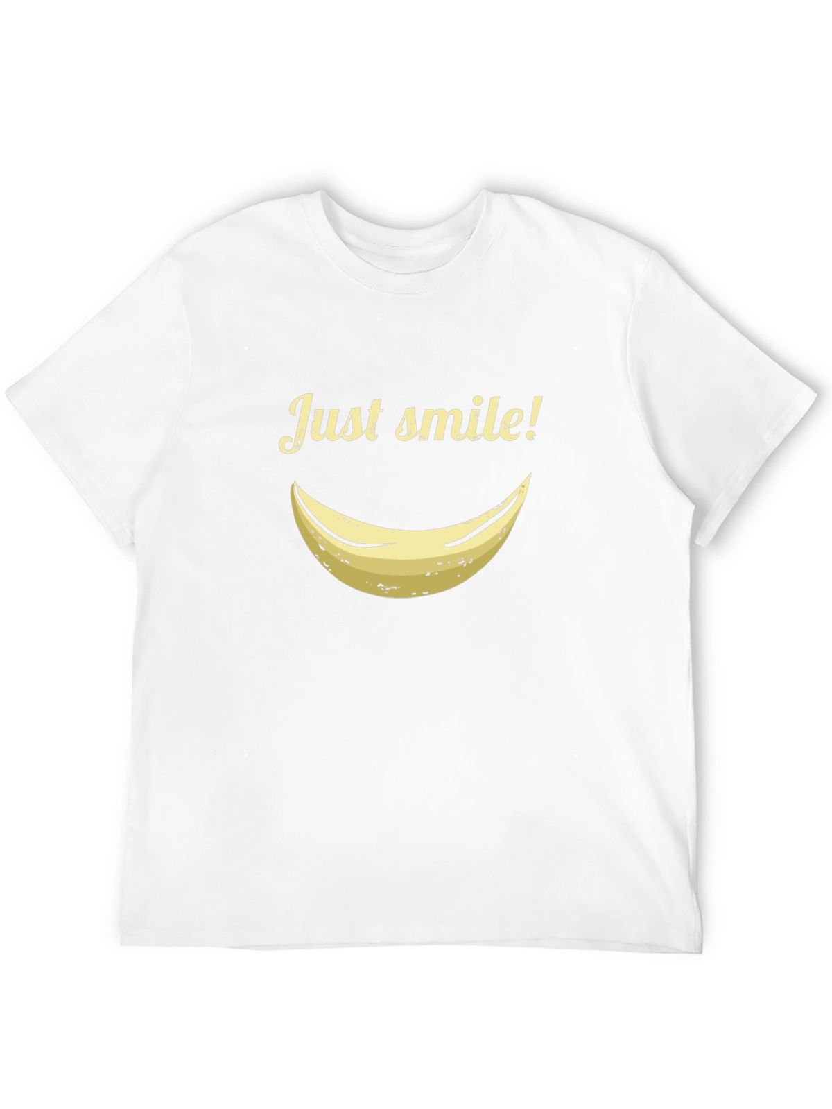 Just Smile Banana Graphic Tee - Black Casual Shirt