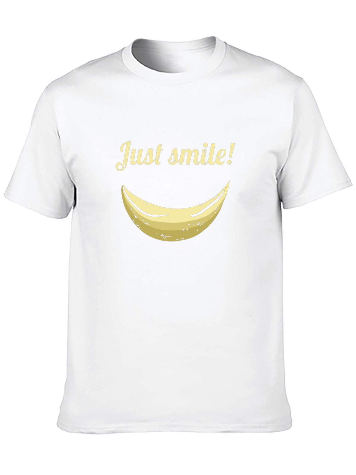 Just Smile Banana Graphic Tee - Black Casual Shirt