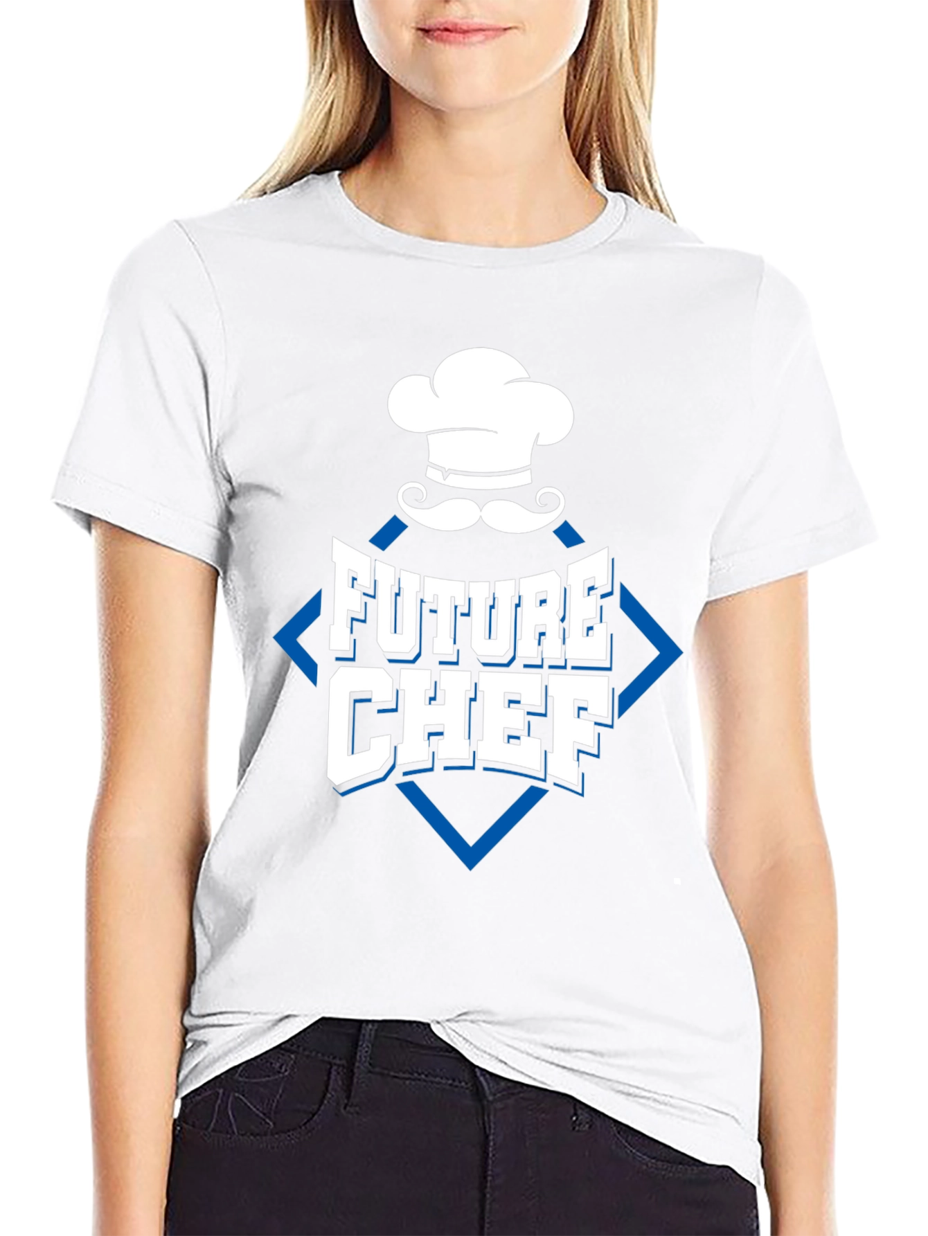 Future Chef T-Shirt - Black Cotton Blend Design