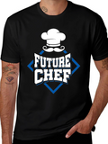 Future Chef T-Shirt - Black Cotton Blend Design