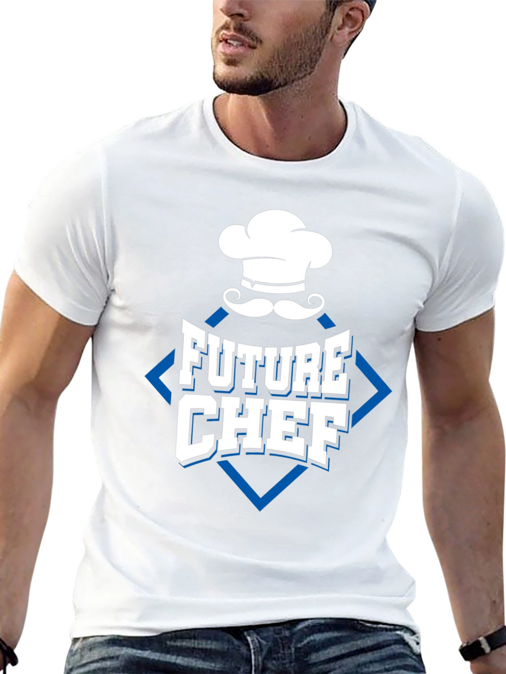 Future Chef T-Shirt - Black Cotton Blend Design