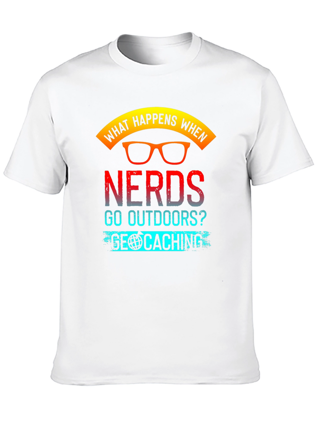 Nerds Geocaching Graphic T-Shirt