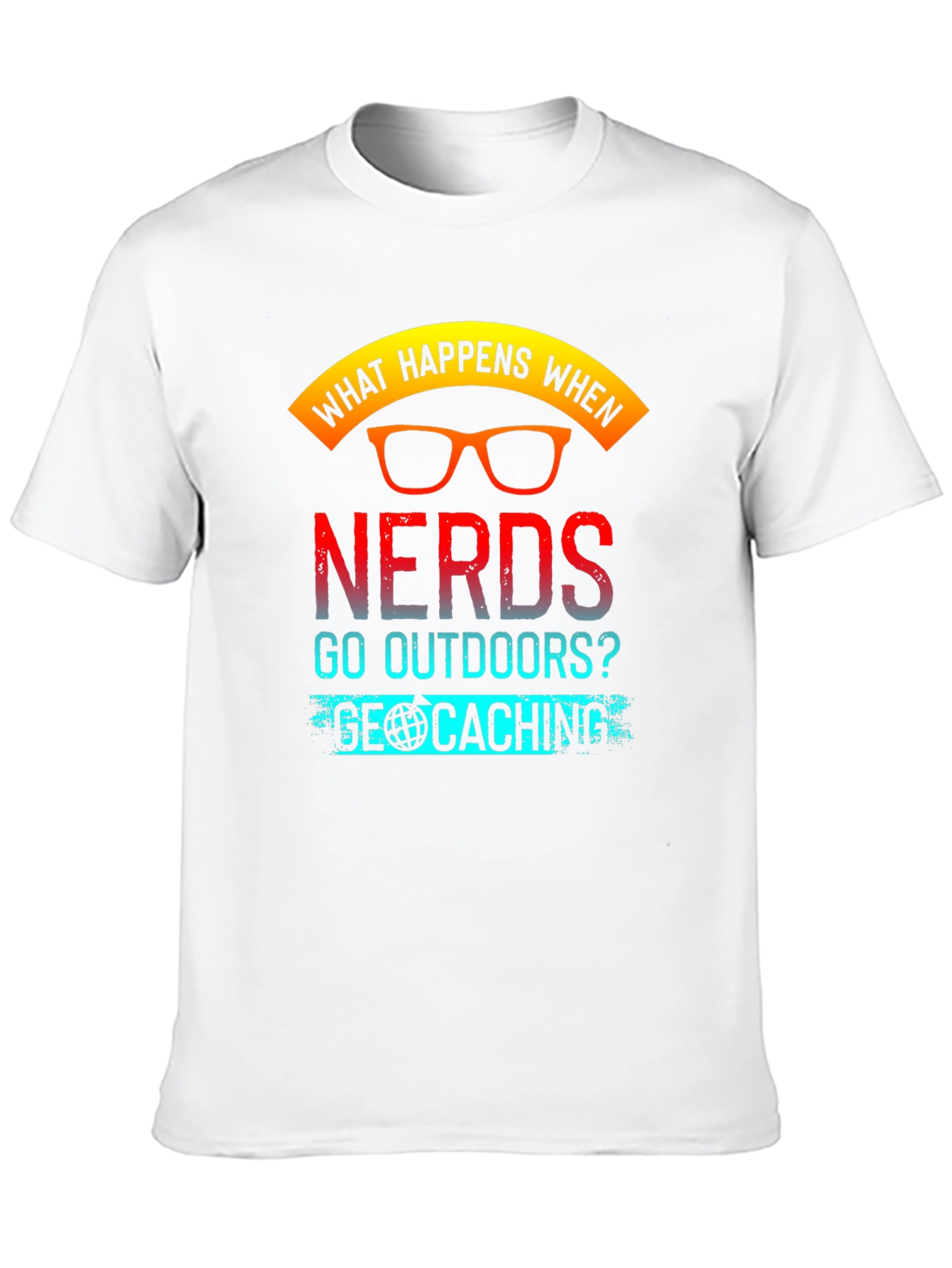Nerds Geocaching Graphic T-Shirt