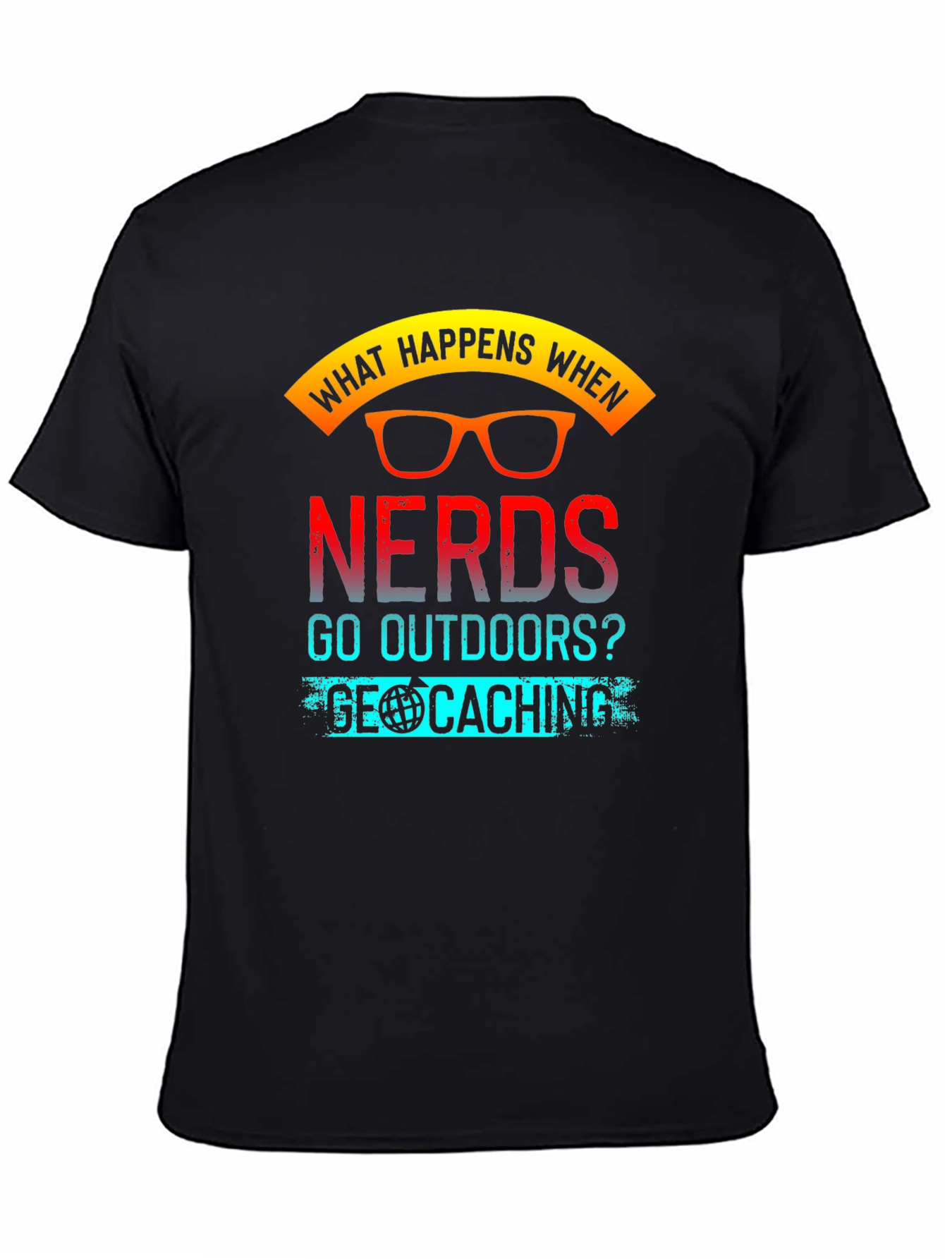 Nerds Geocaching Graphic T-Shirt