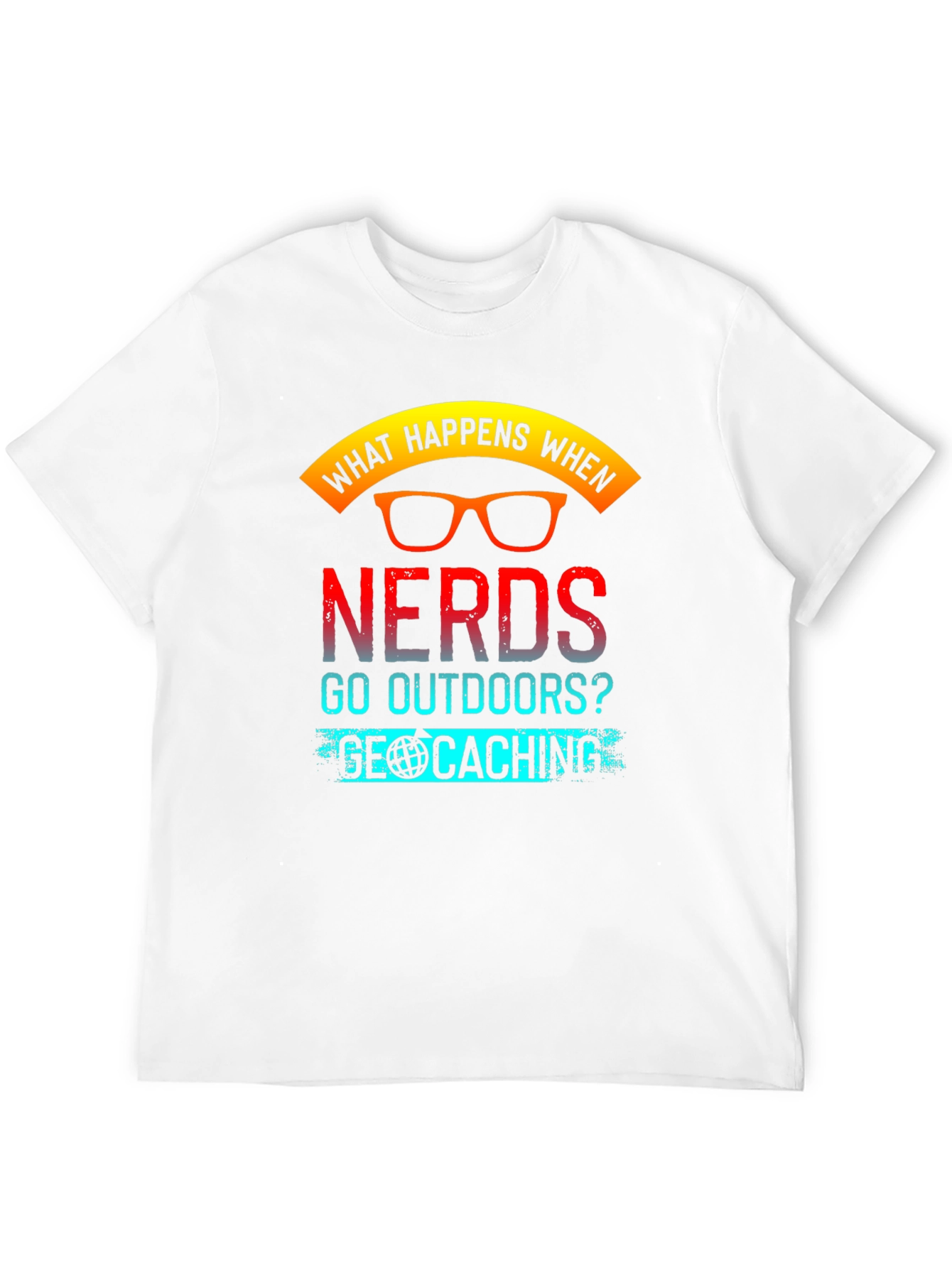 Nerds Geocaching Graphic T-Shirt