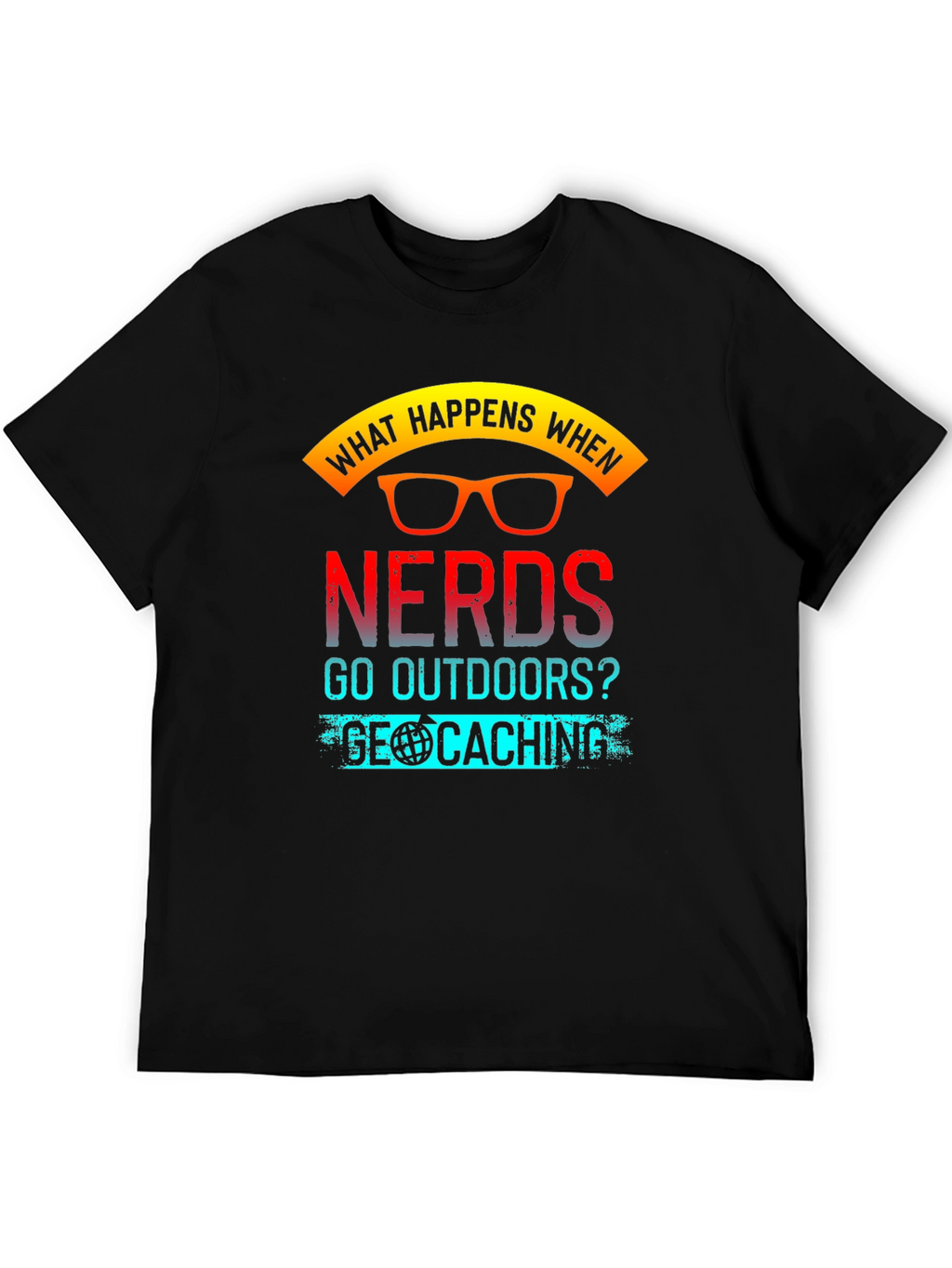 Nerds Geocaching Graphic T-Shirt