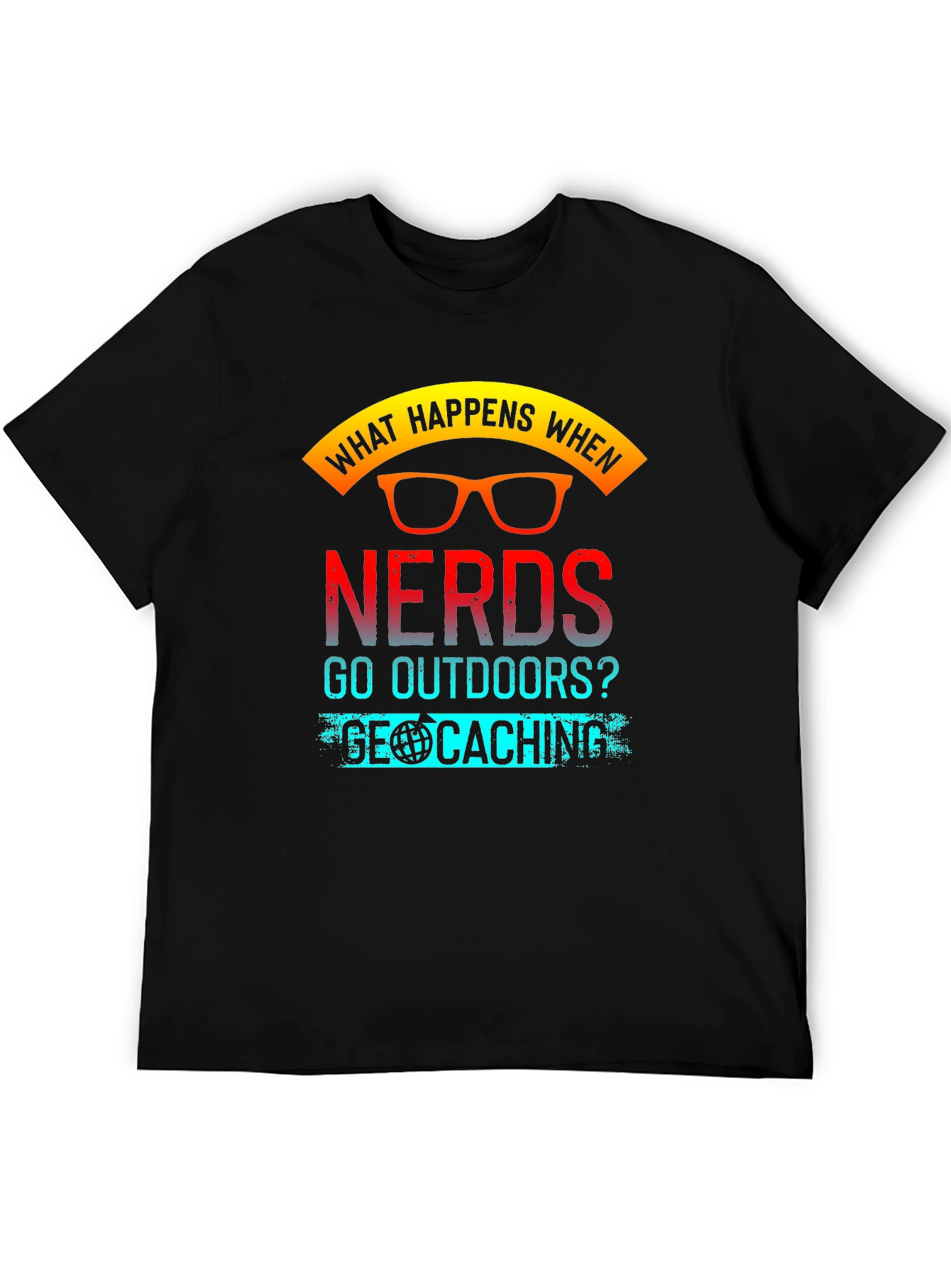 Nerds Geocaching Graphic T-Shirt
