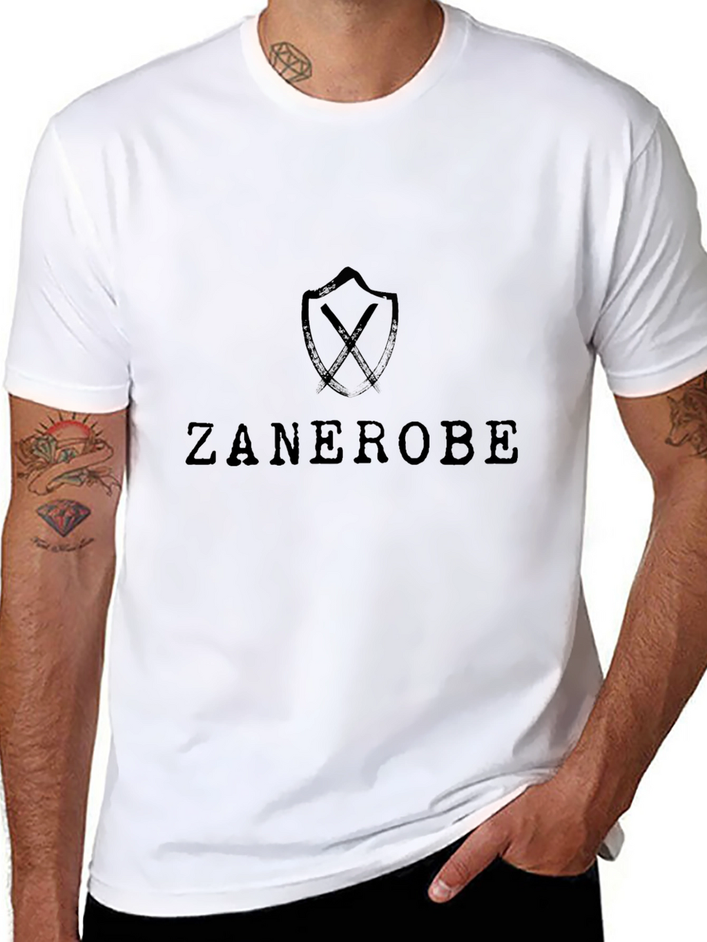 ZANEROBE Mens Black Graphic Tee