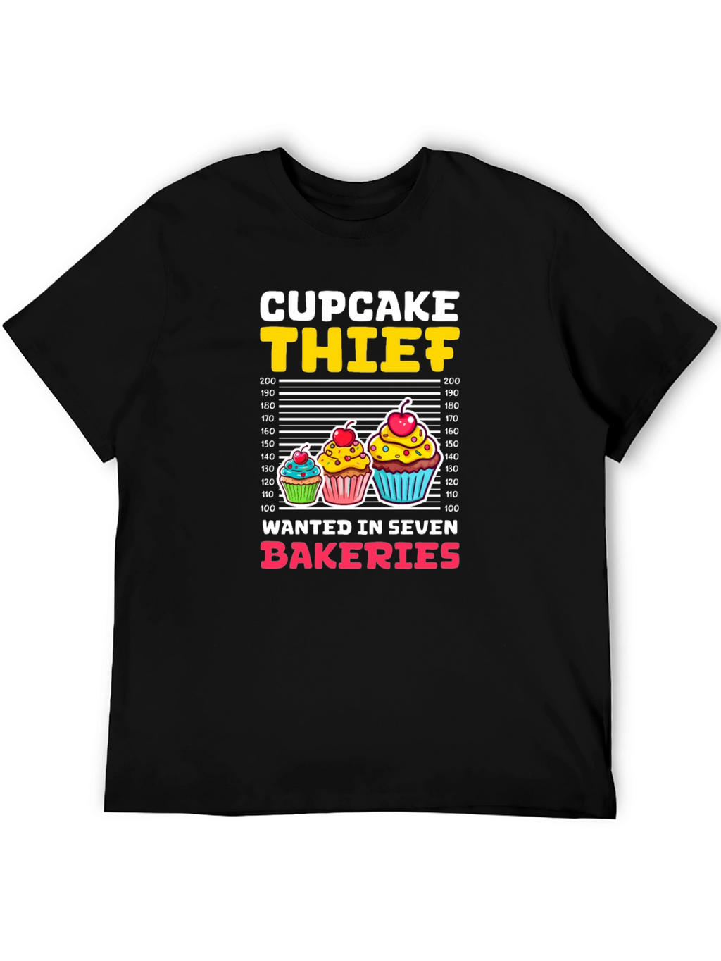Cupcake Thief Funny Graphic T-Shirt