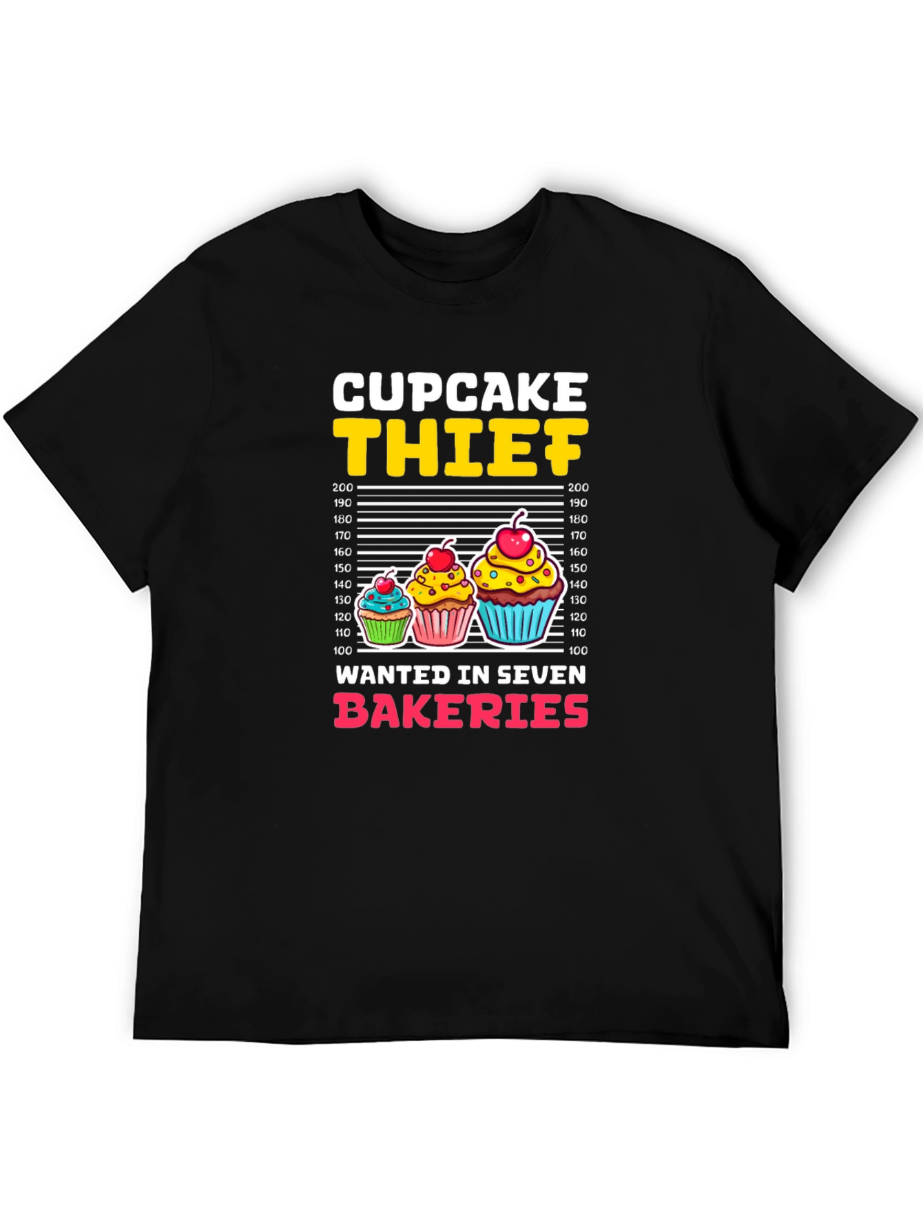 Cupcake Thief Funny Graphic T-Shirt