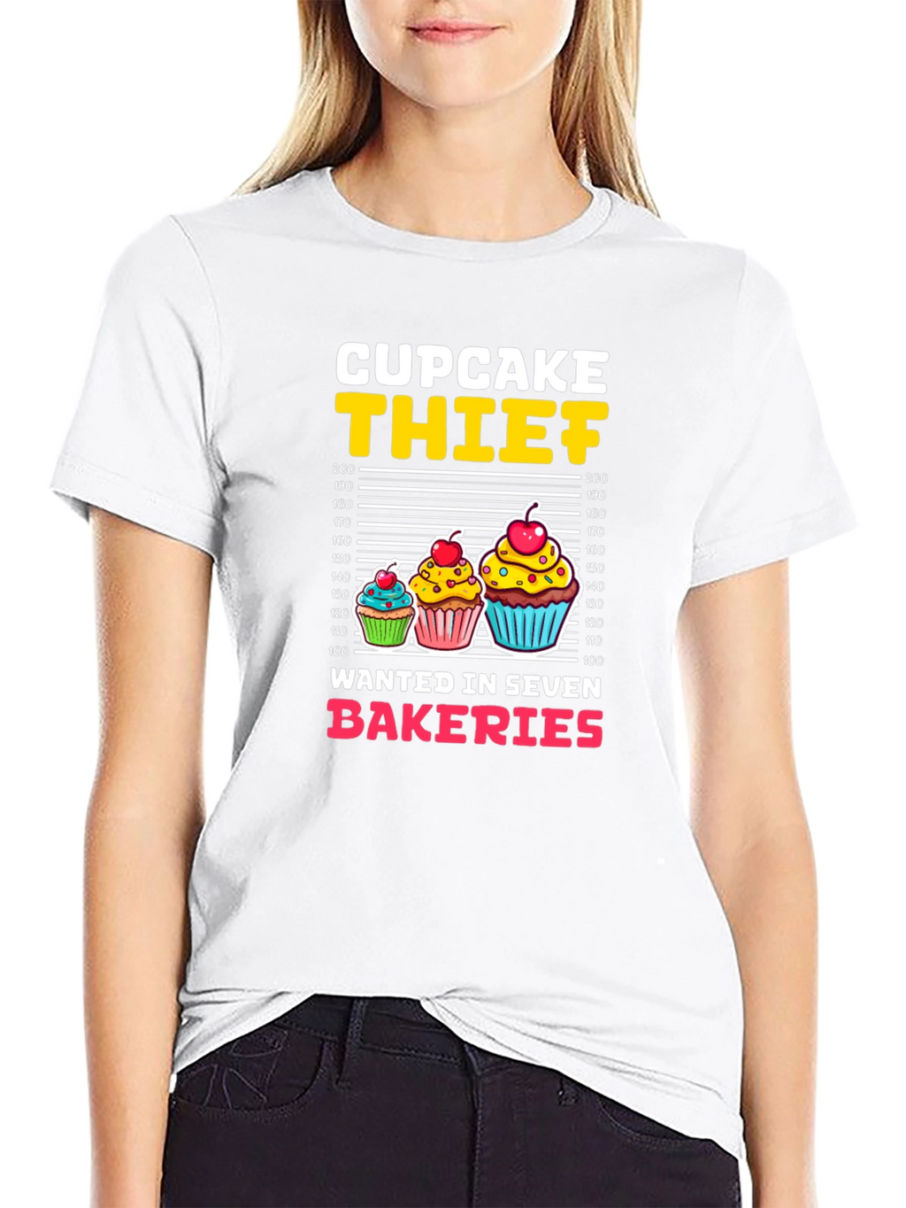 Cupcake Thief Funny Graphic T-Shirt