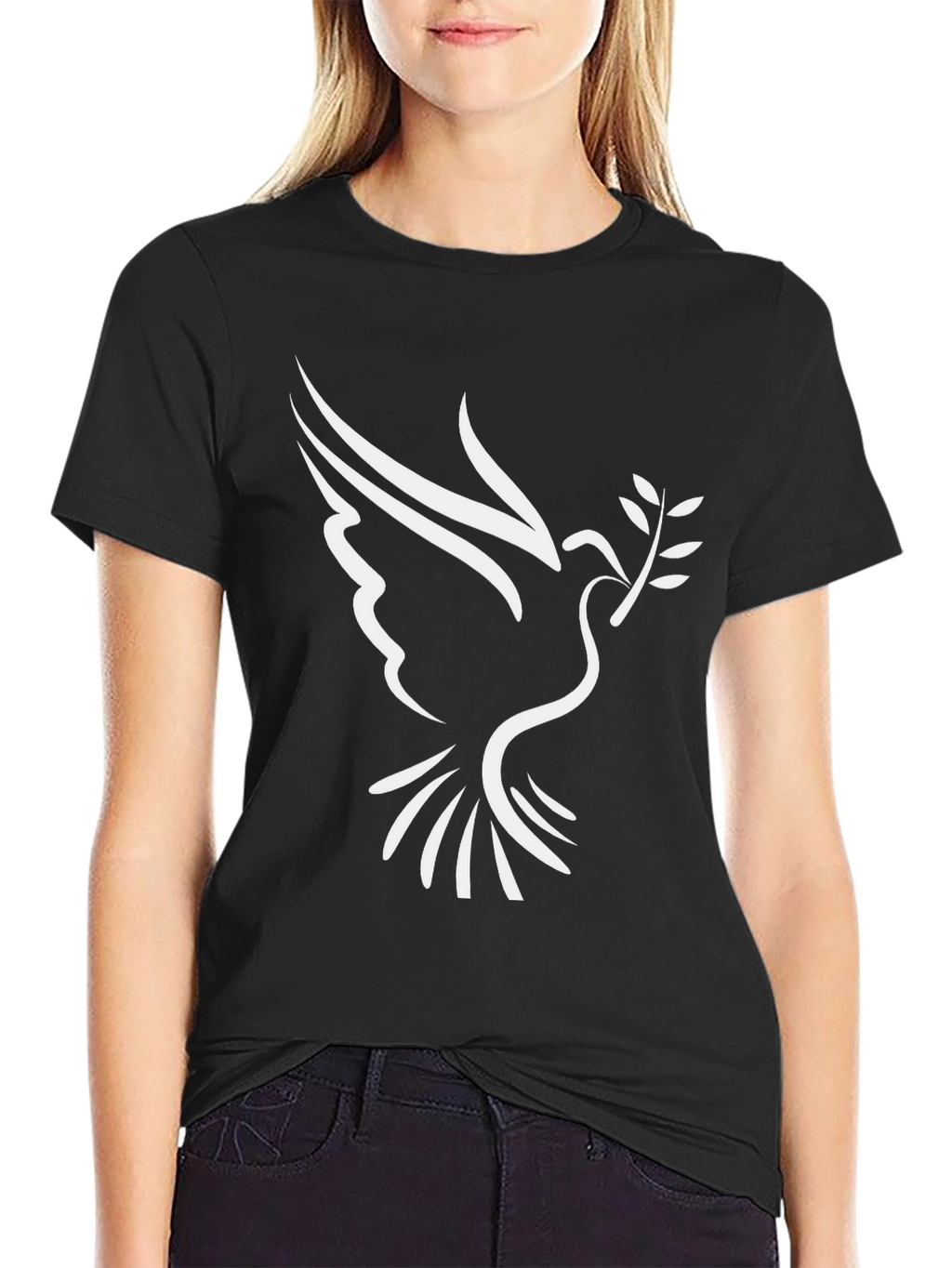 Dove Peace T-Shirt - Black