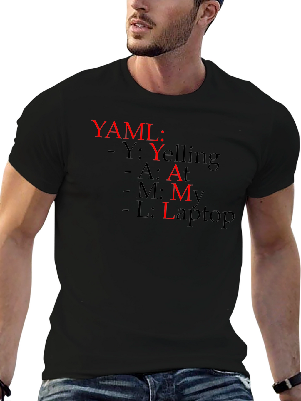 YAML Yelling At My Laptop T-Shirt