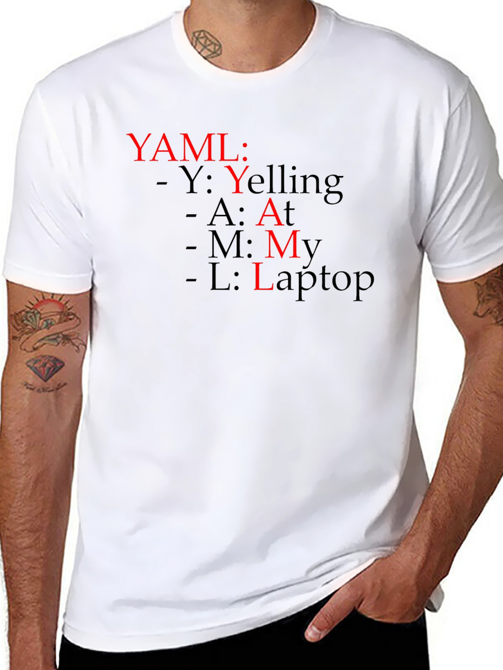 YAML Yelling At My Laptop T-Shirt