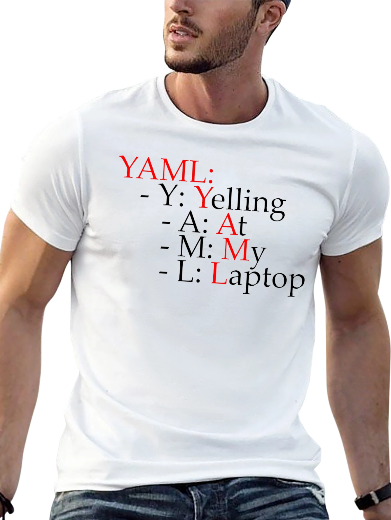 YAML Yelling At My Laptop T-Shirt