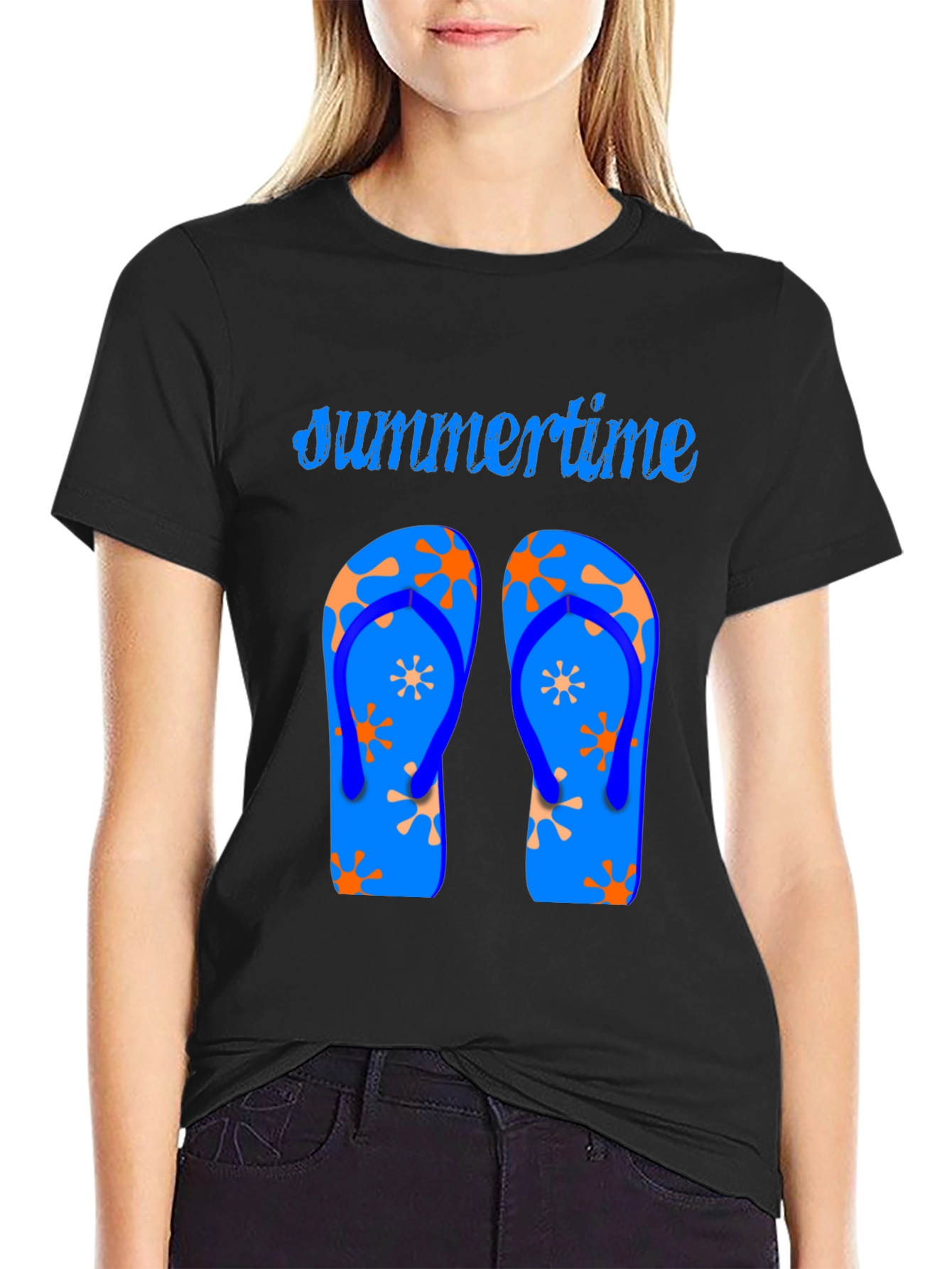 Summertime Flip Flop Graphic Tee