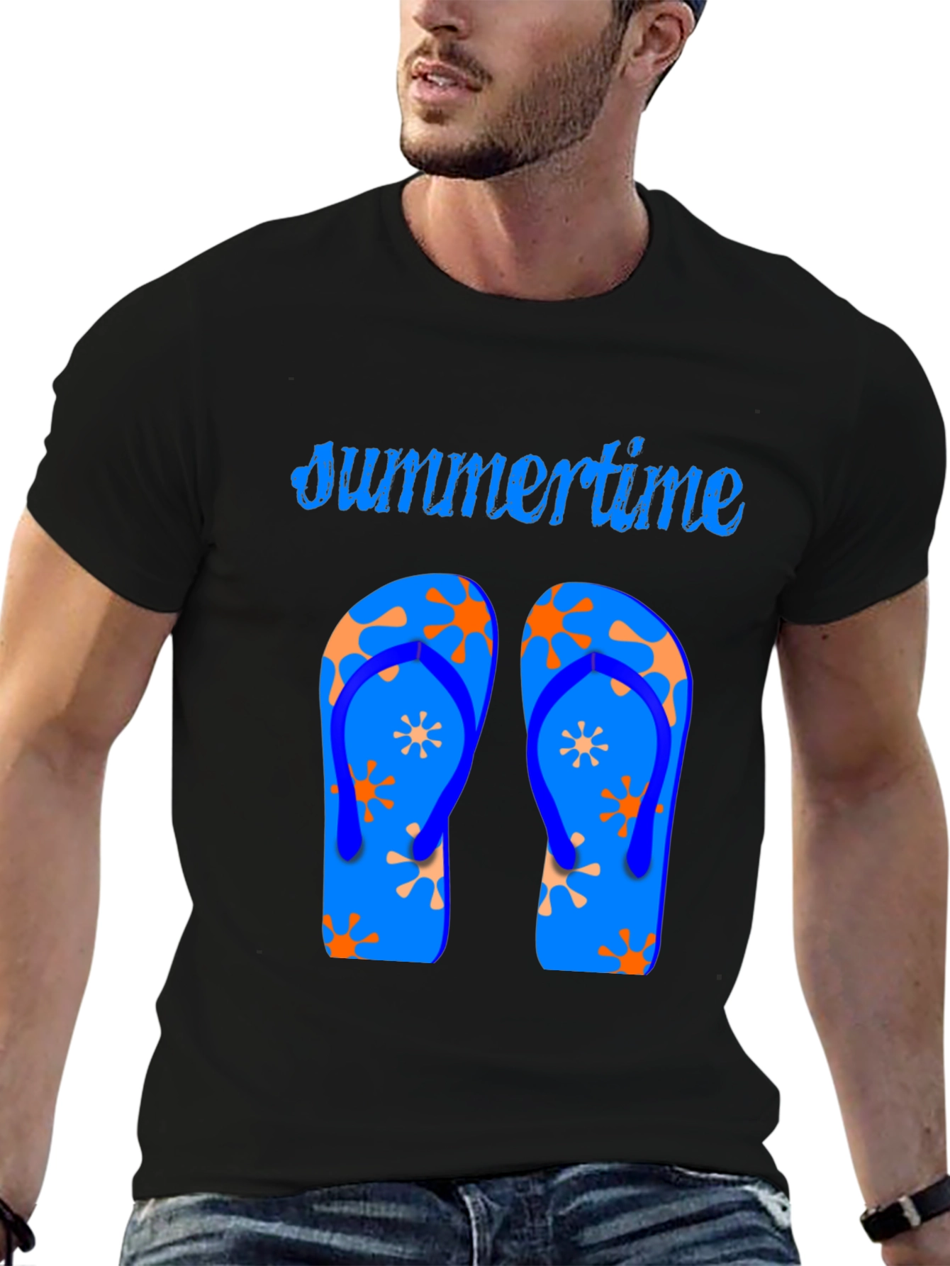 Summertime Flip Flop Graphic Tee