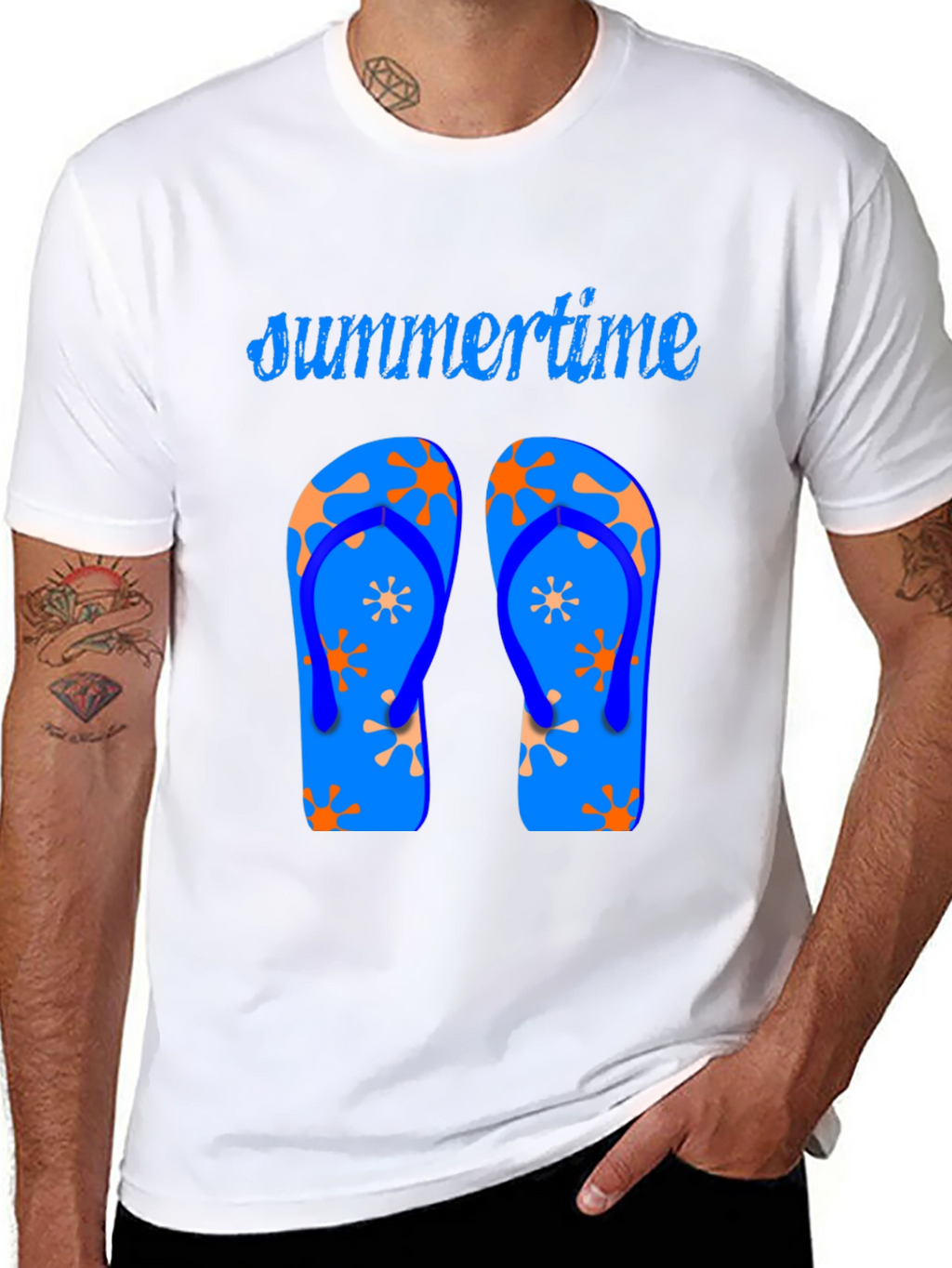 Summertime Flip Flop Graphic Tee