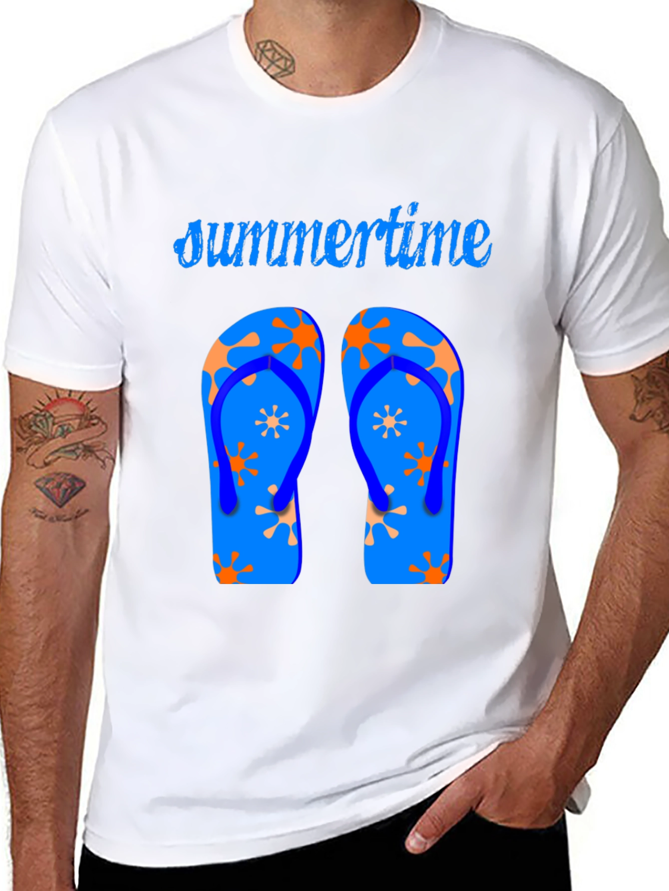 Summertime Flip Flop Graphic Tee