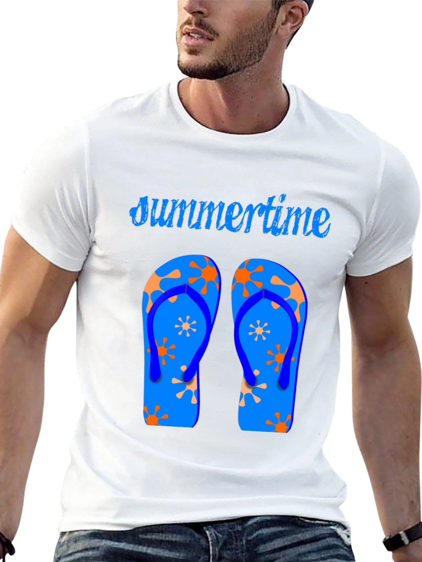 Summertime Flip Flop Graphic Tee