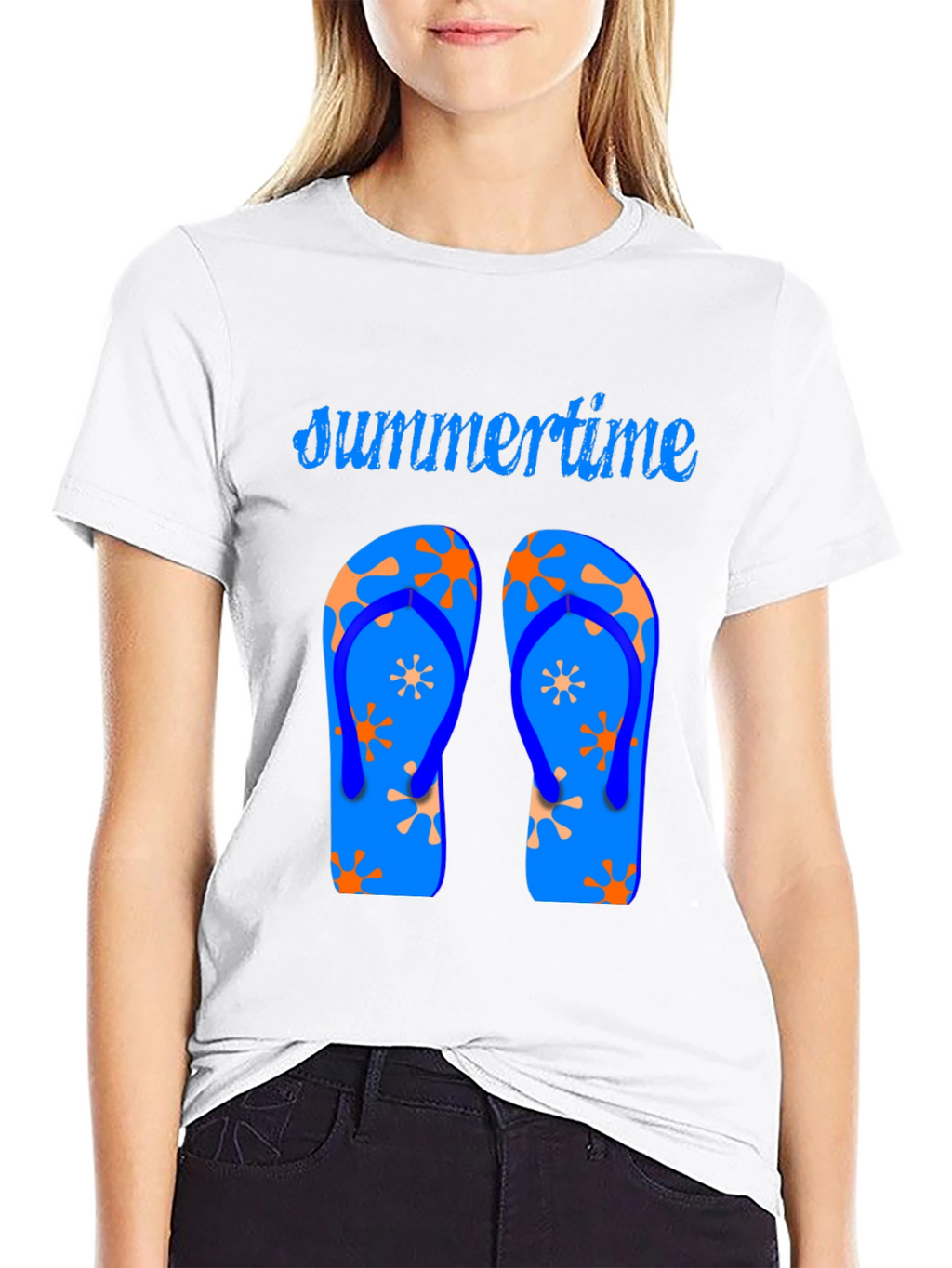 Summertime Flip Flop Graphic Tee