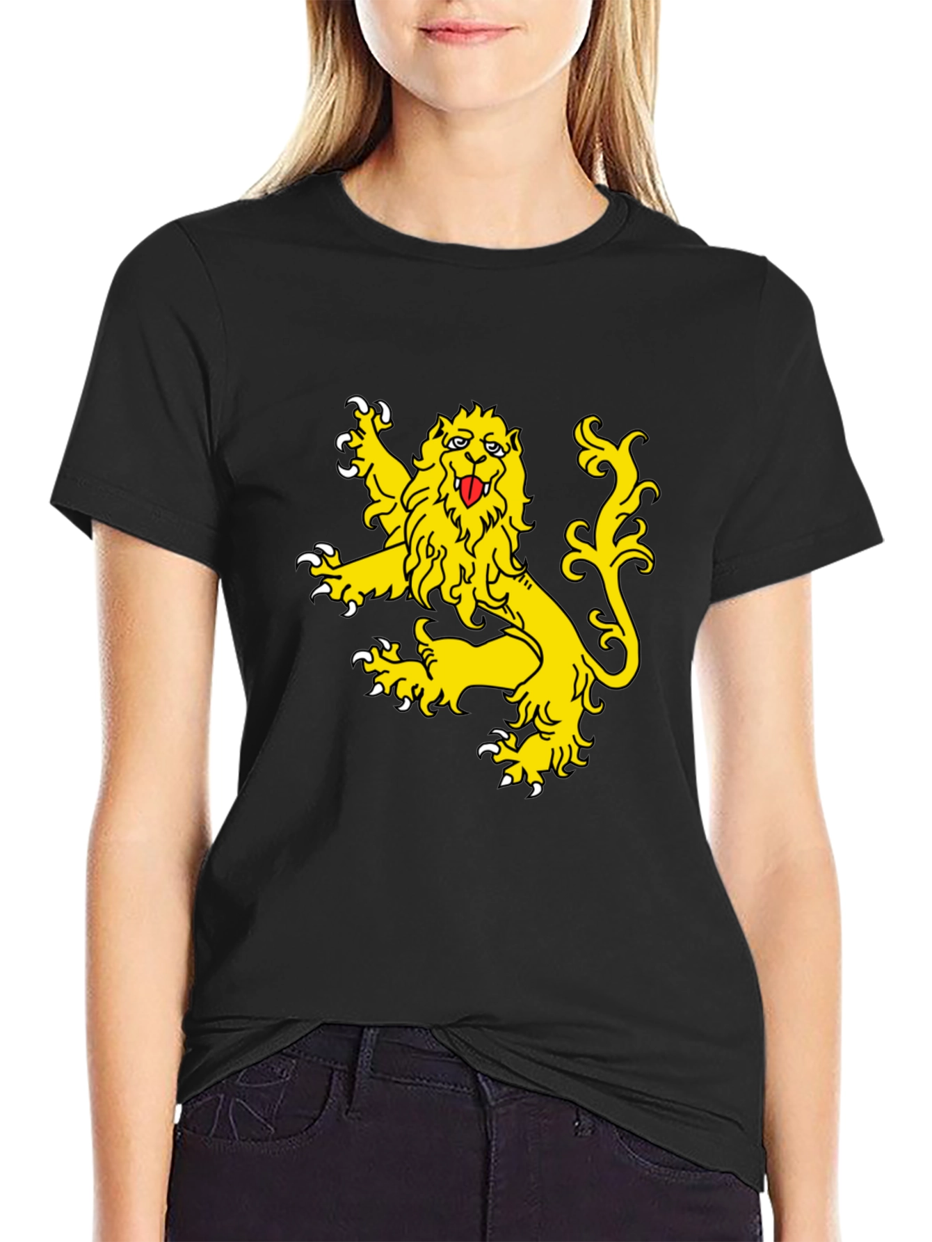 Lion Crest Black T-Shirt