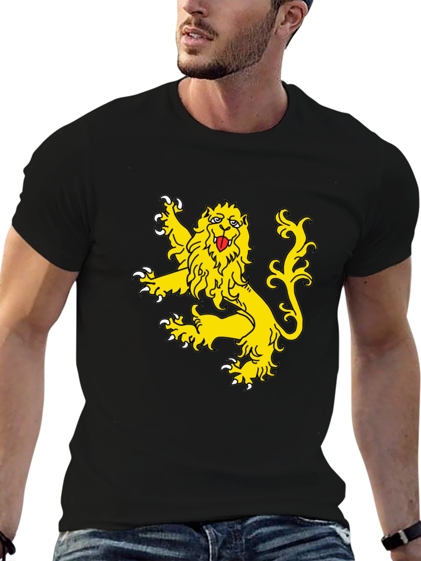Lion Crest Black T-Shirt