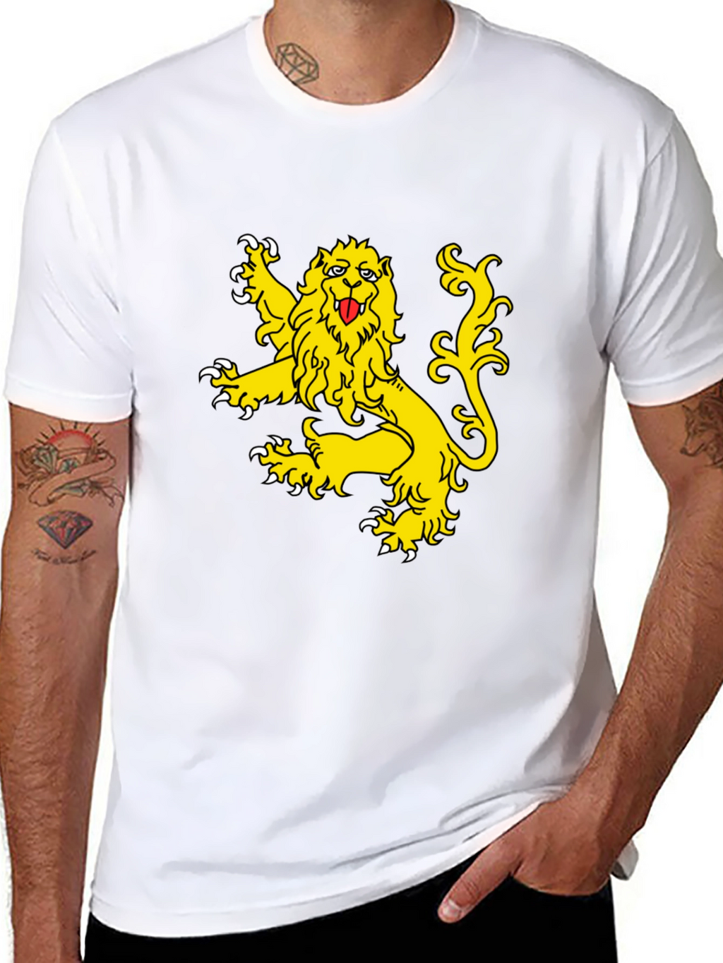 Lion Crest Black T-Shirt