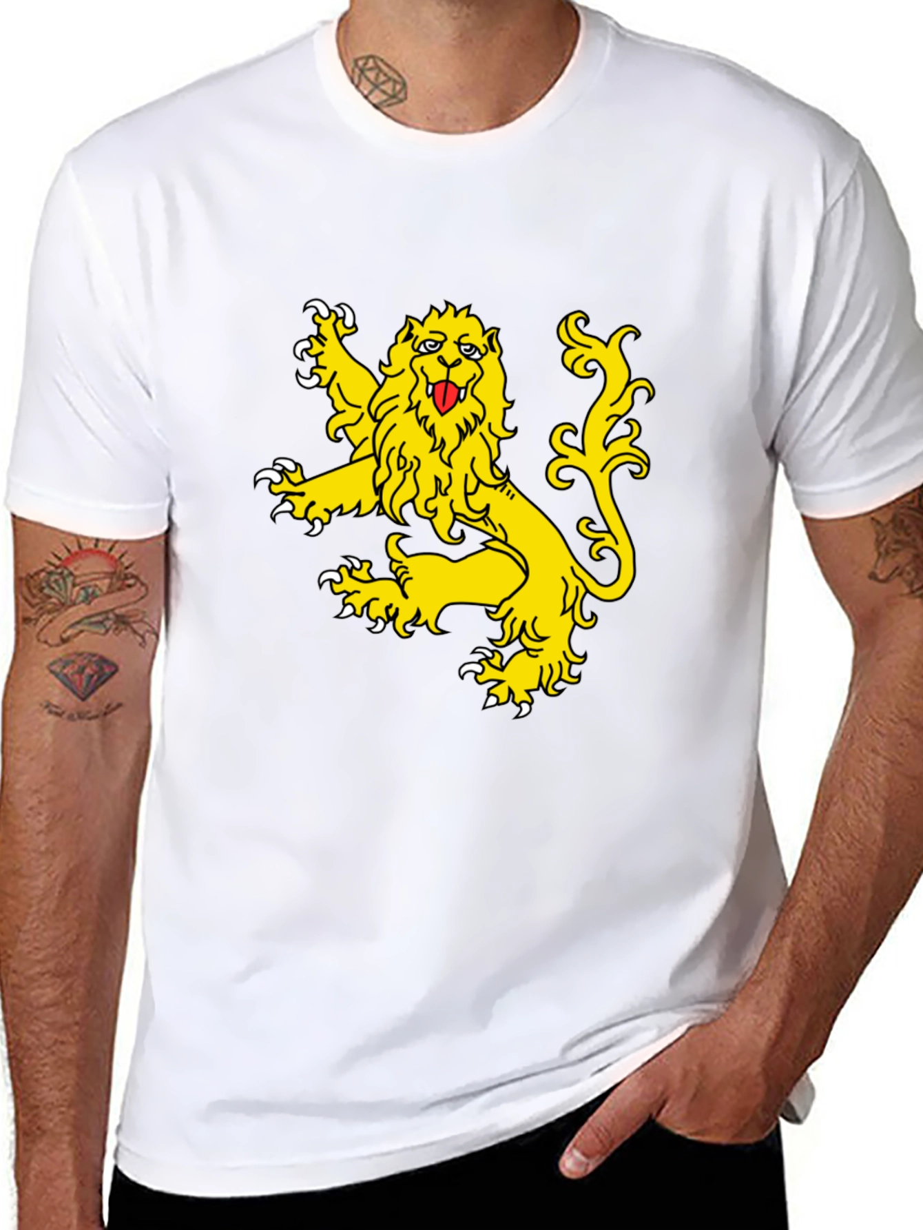 Lion Crest Black T-Shirt