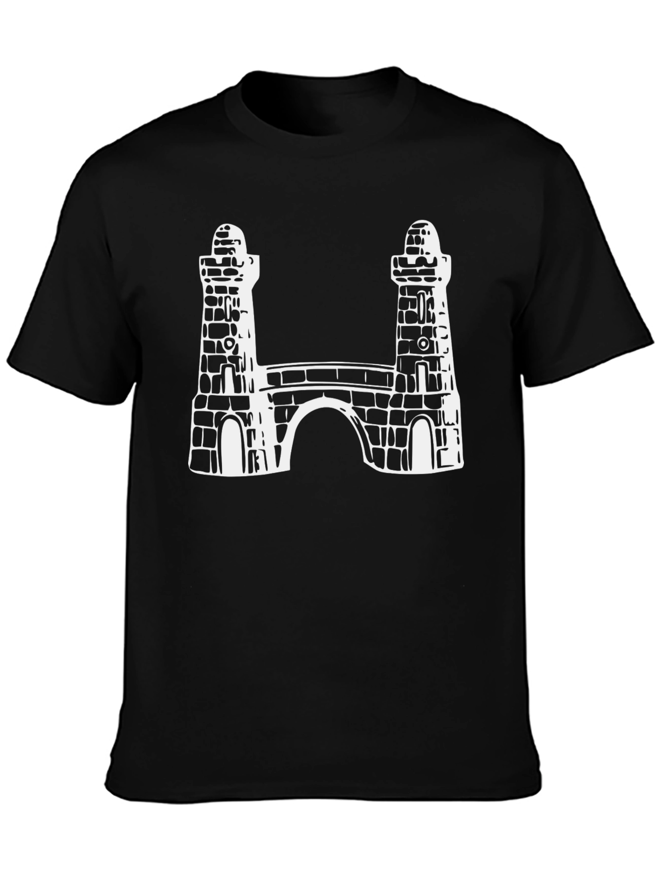 Bridge Print Black T-Shirt
