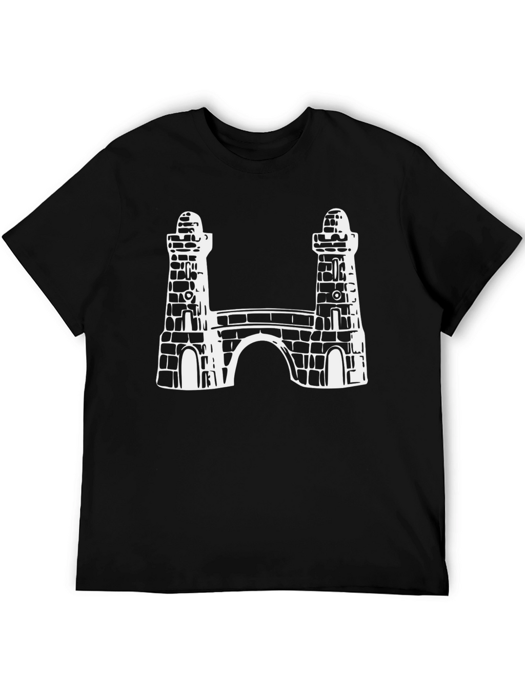 Bridge Print Black T-Shirt