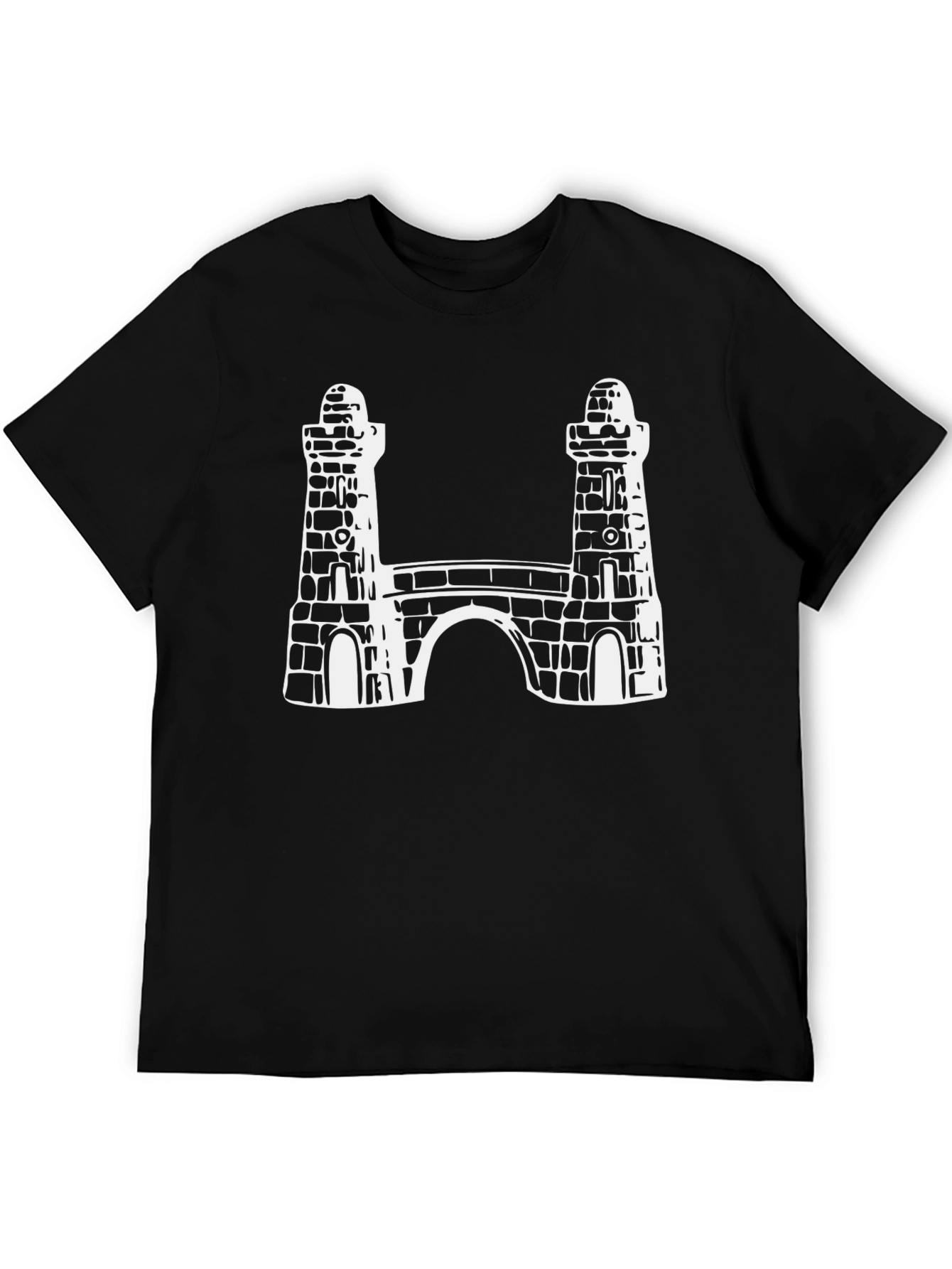 Bridge Print Black T-Shirt
