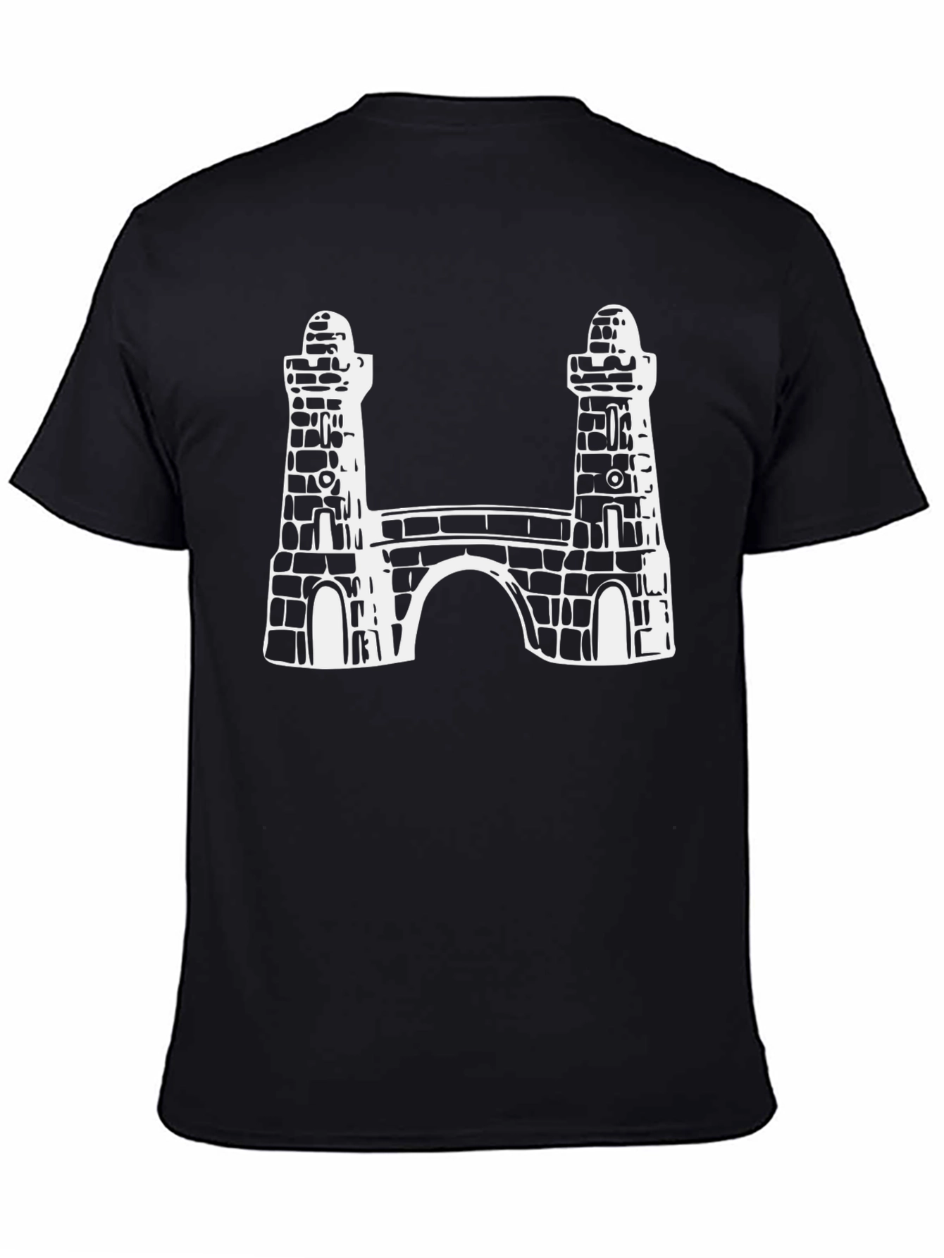 Bridge Print Black T-Shirt