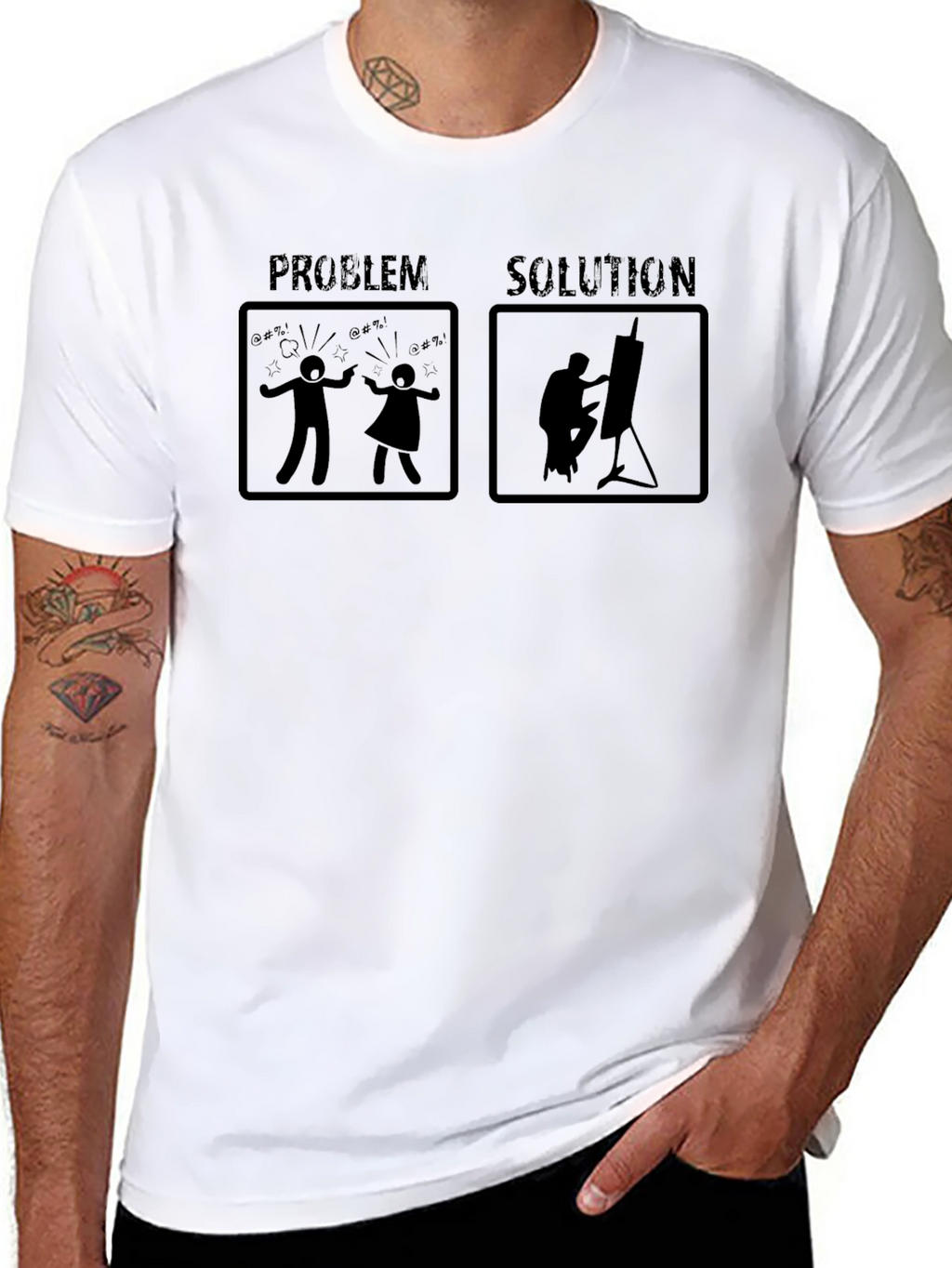 Problem Solution Artist Graphic T-Shirt