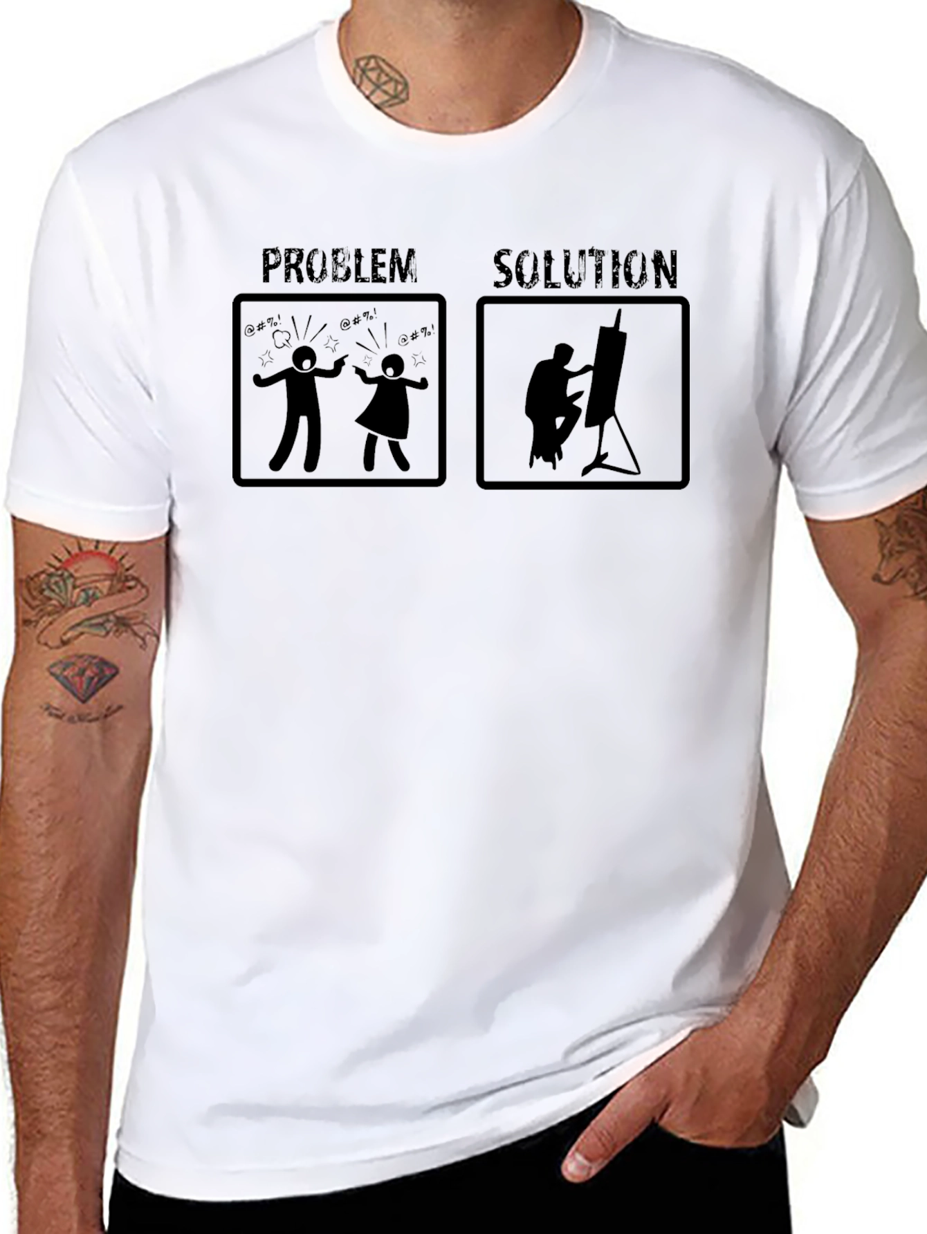 Problem Solution Artist Graphic T-Shirt